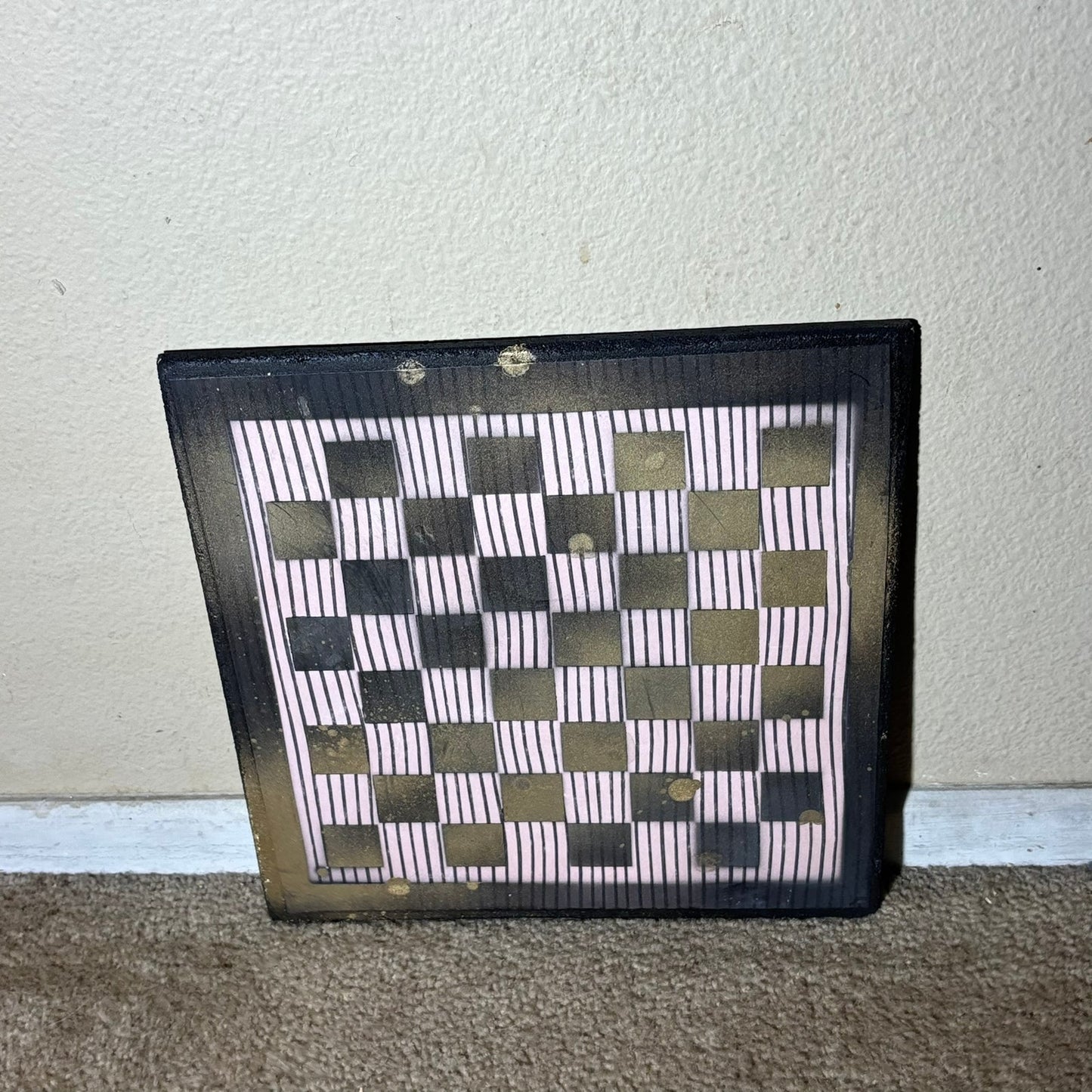 Gold Lining - Scrapbook Chess Board