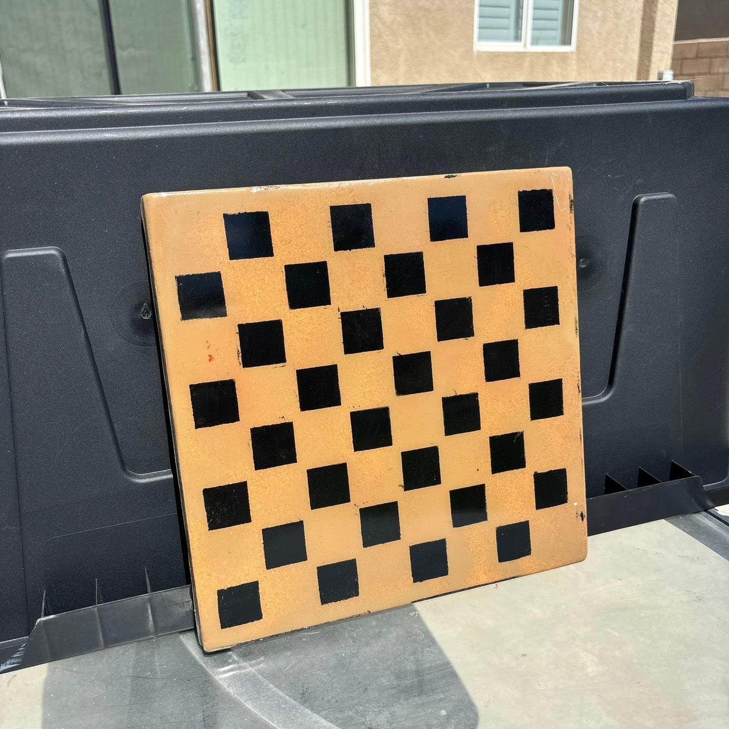 Simple Brown - Resin Coated Chess Board