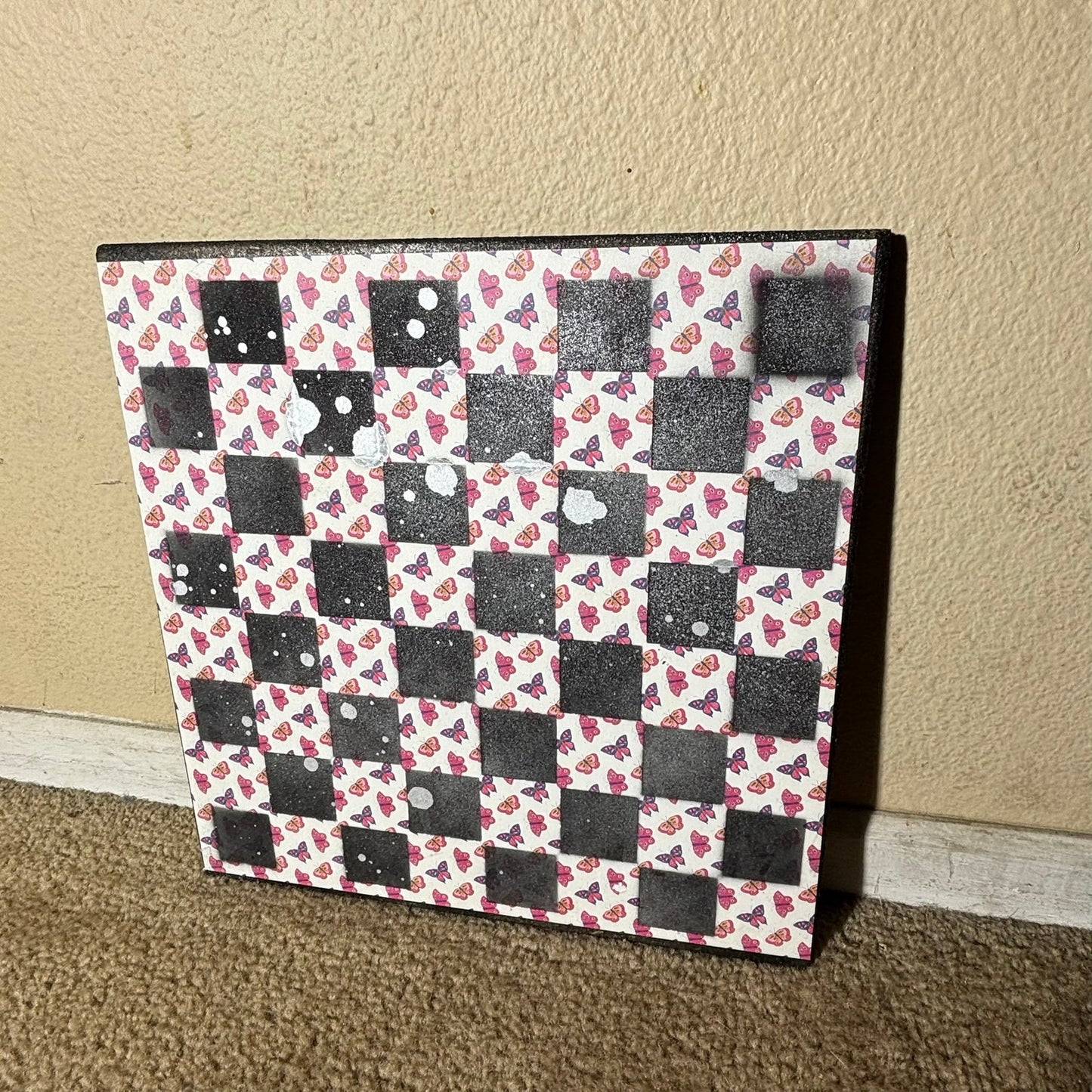 Simple Butterflies - Scrapbook Chess Board