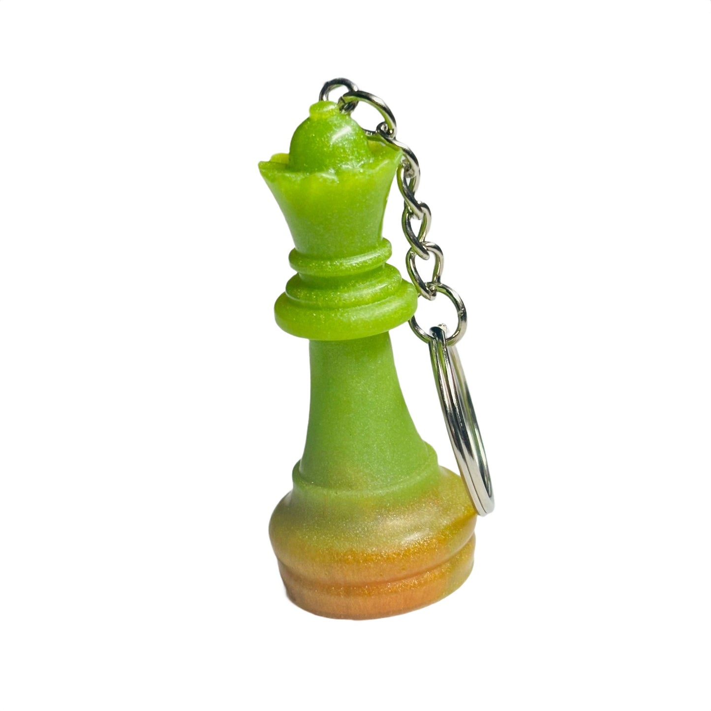 Green Orange Queen - Handmade Resin Keychain