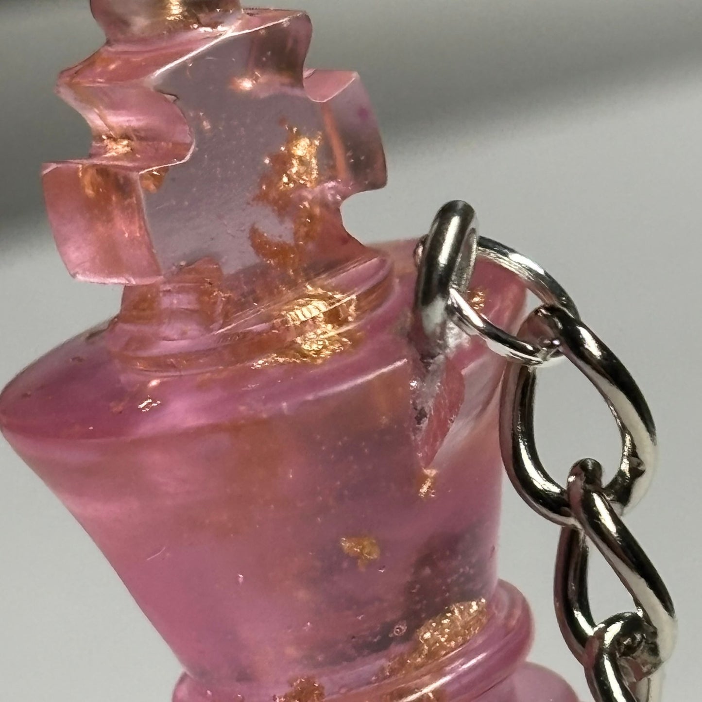 Royal Pink King - Handmade Resin Keychain