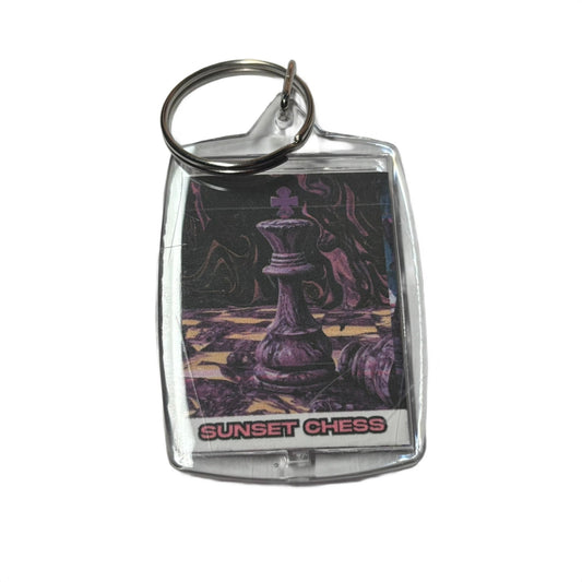 Purple King - Chess  Photo Keychain