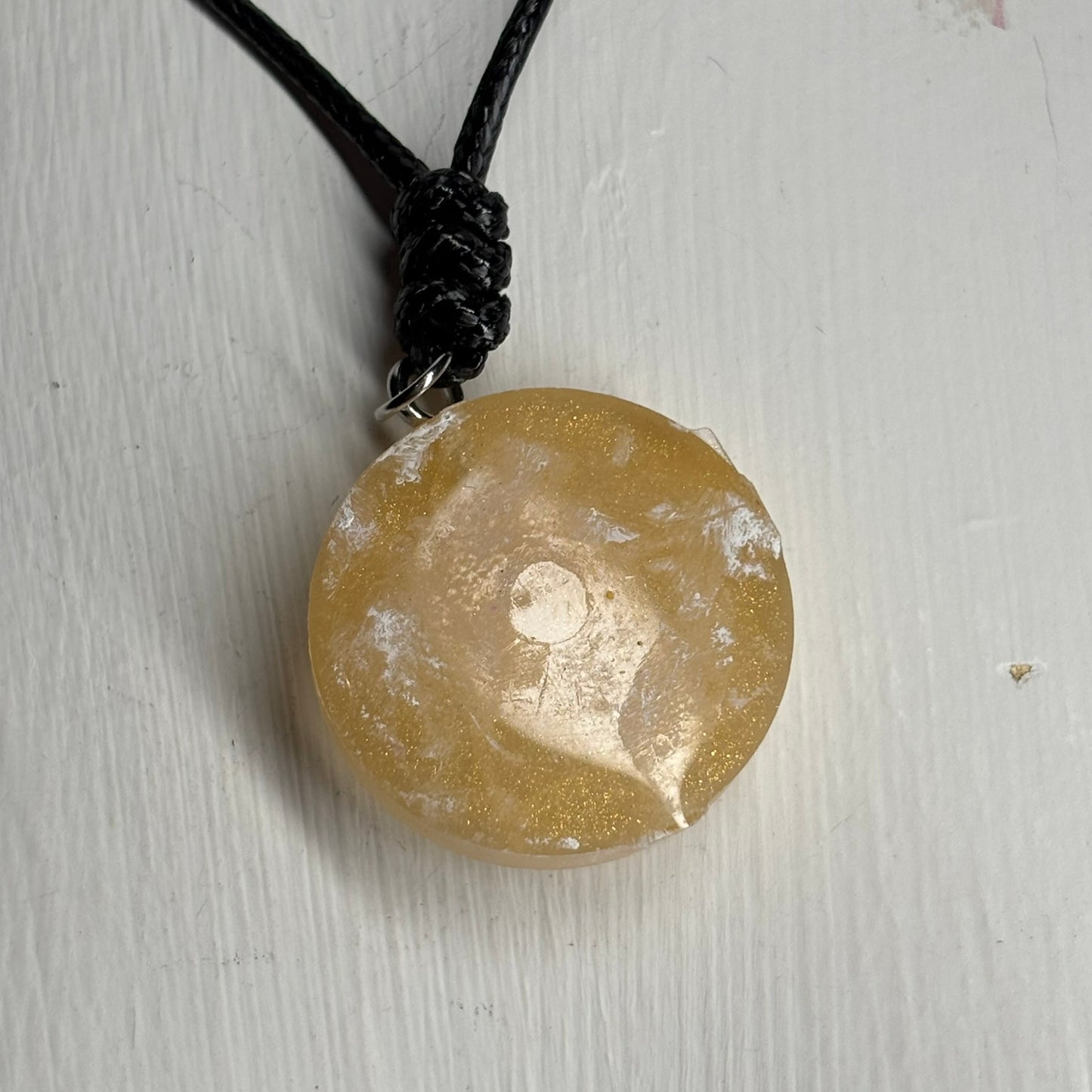 Yellow Pawn - Handmade Resin Chess Necklace