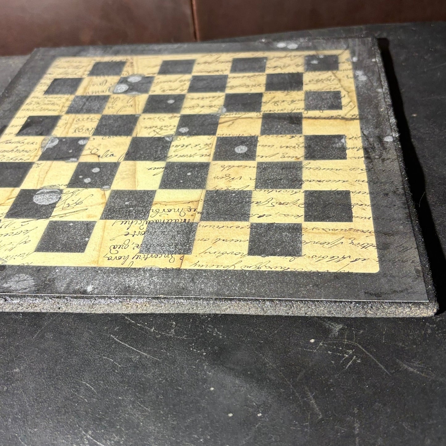 Vintage Writings - Scrapbook Chess Board