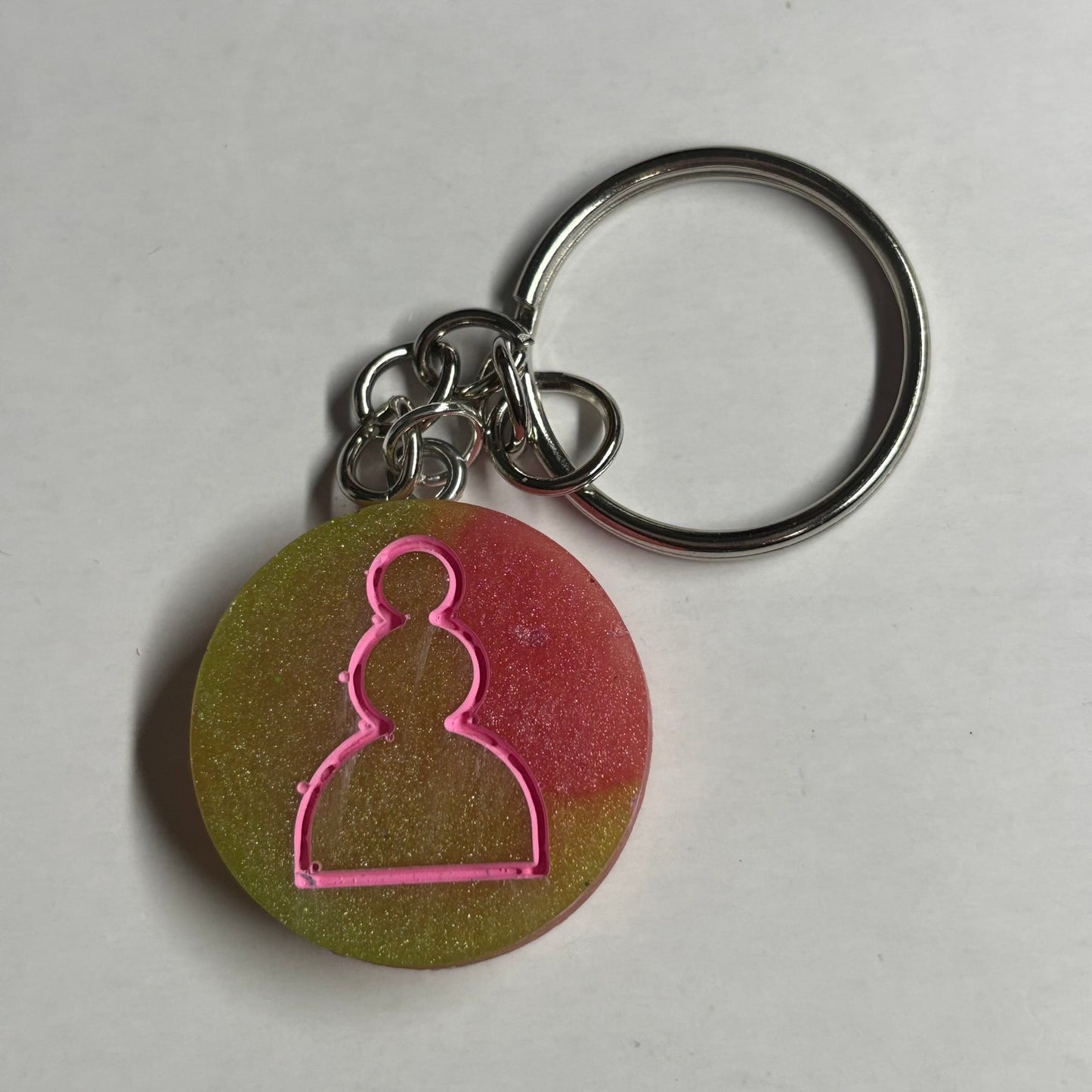 Vintage Pink - Handmade Resin Keychain