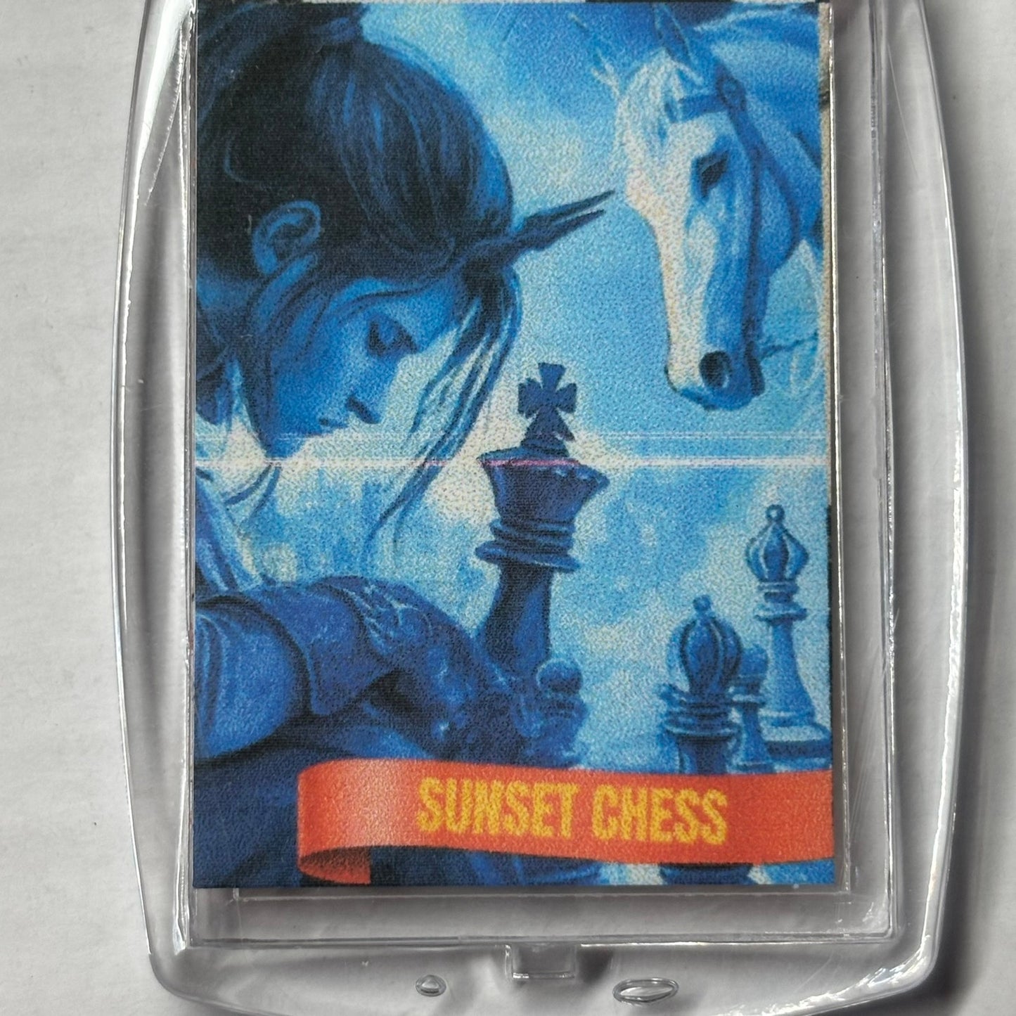 Winter Games - Chess  Photo Keychain