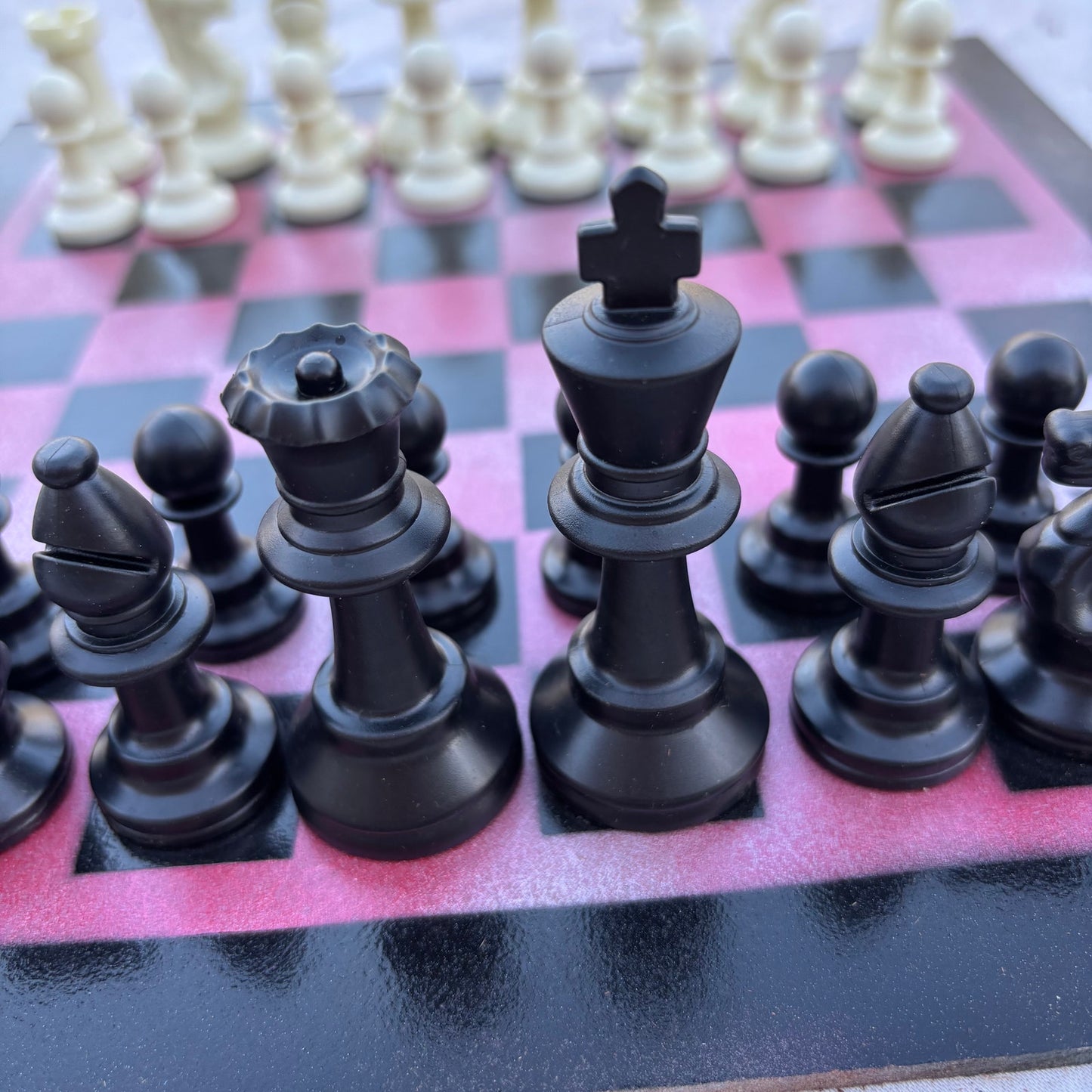Purple Pink - Painted Chess Set