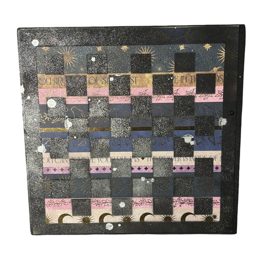 Sparkle Space - Scrapbook Chess Board