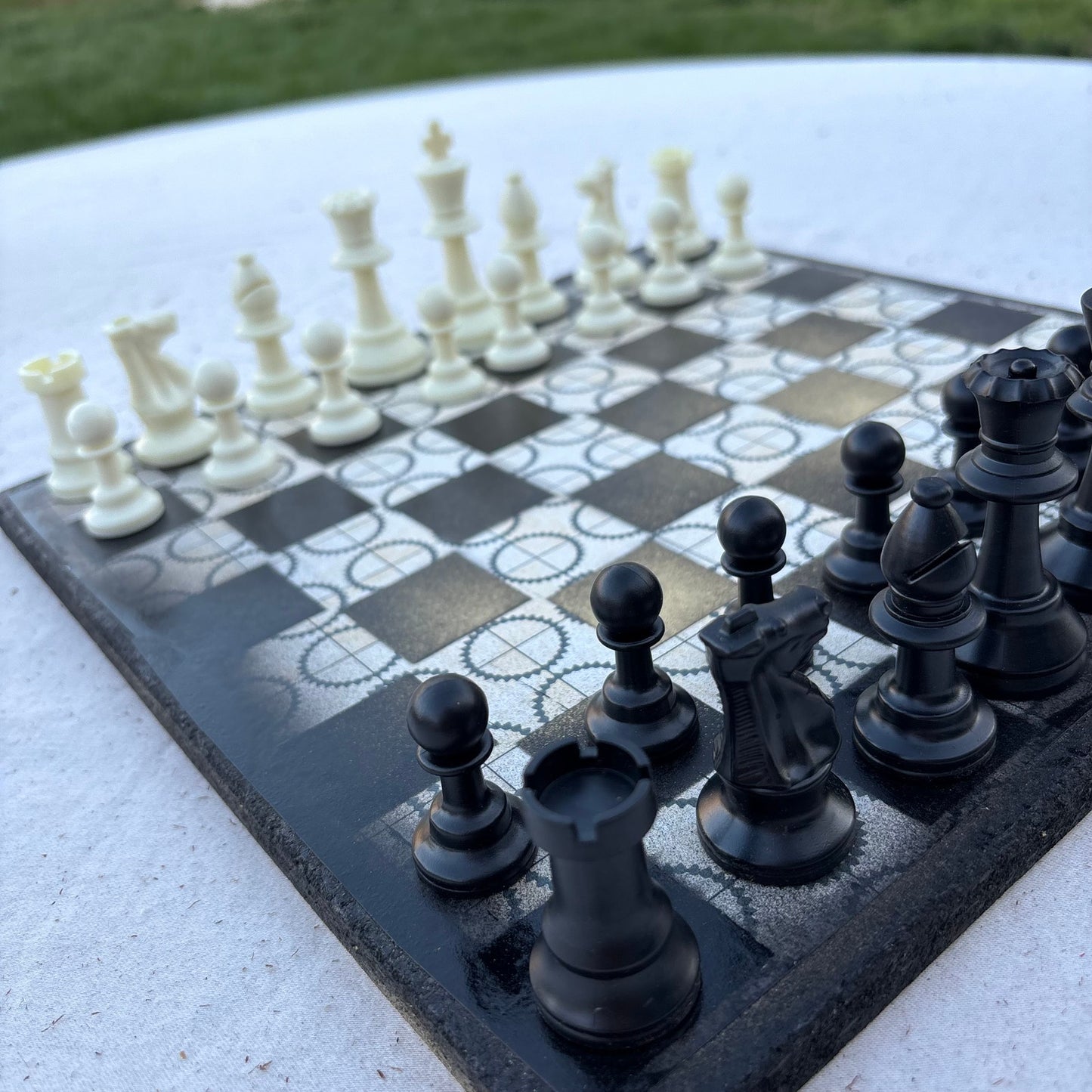 Golden Steampunk - Scrapbook Chess Set