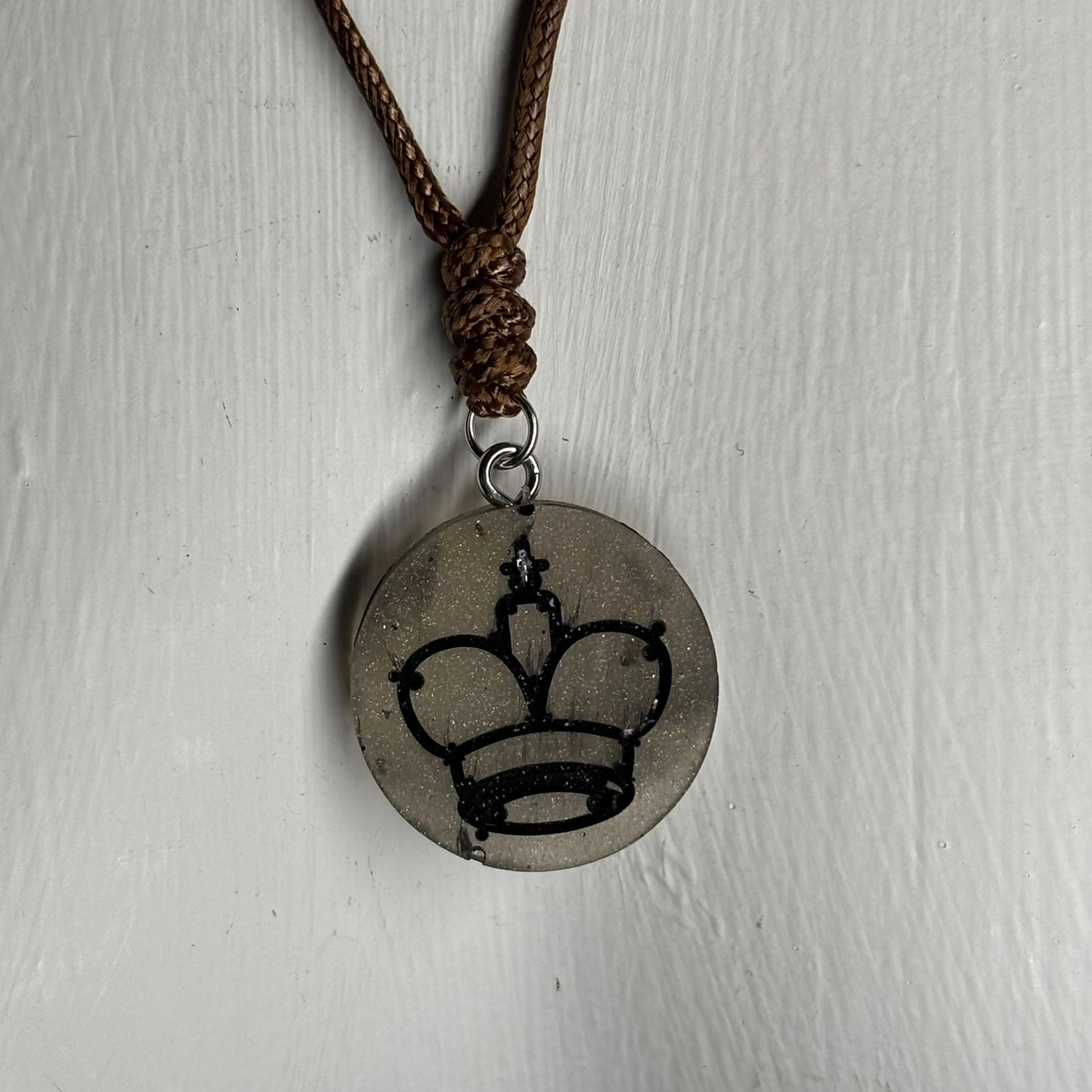 Classic King - Handmade Resin Chess Necklace