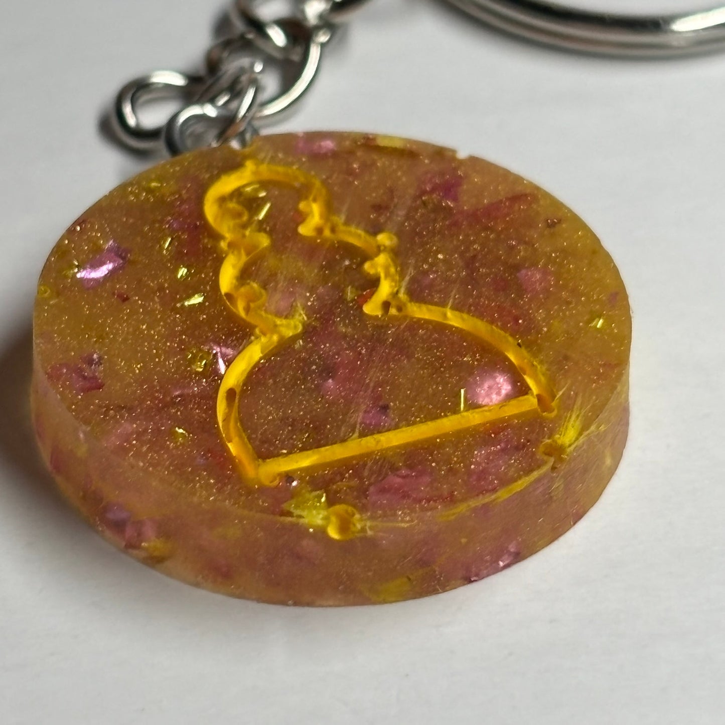 Pawns Yellow Royal - Handmade Resin Keychain
