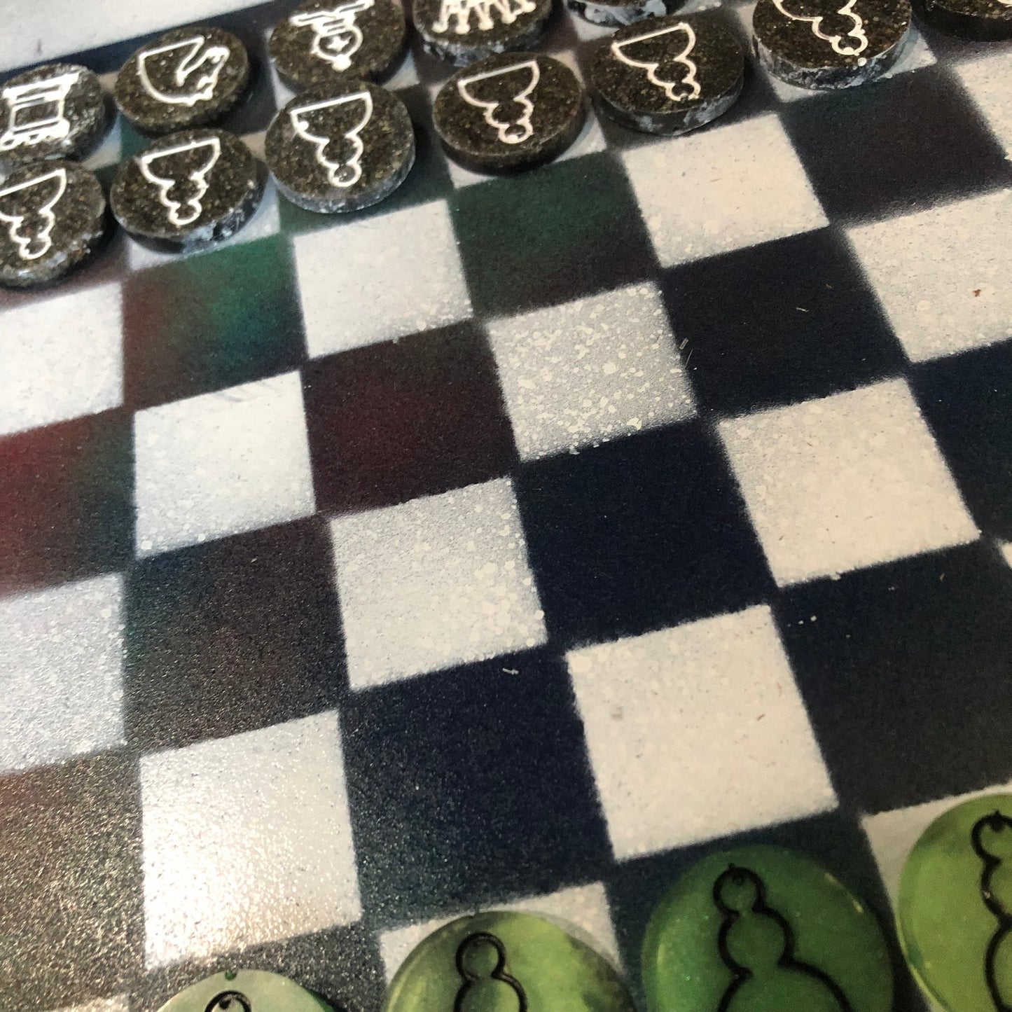 Toxic Cosmic - Painted Chess Set