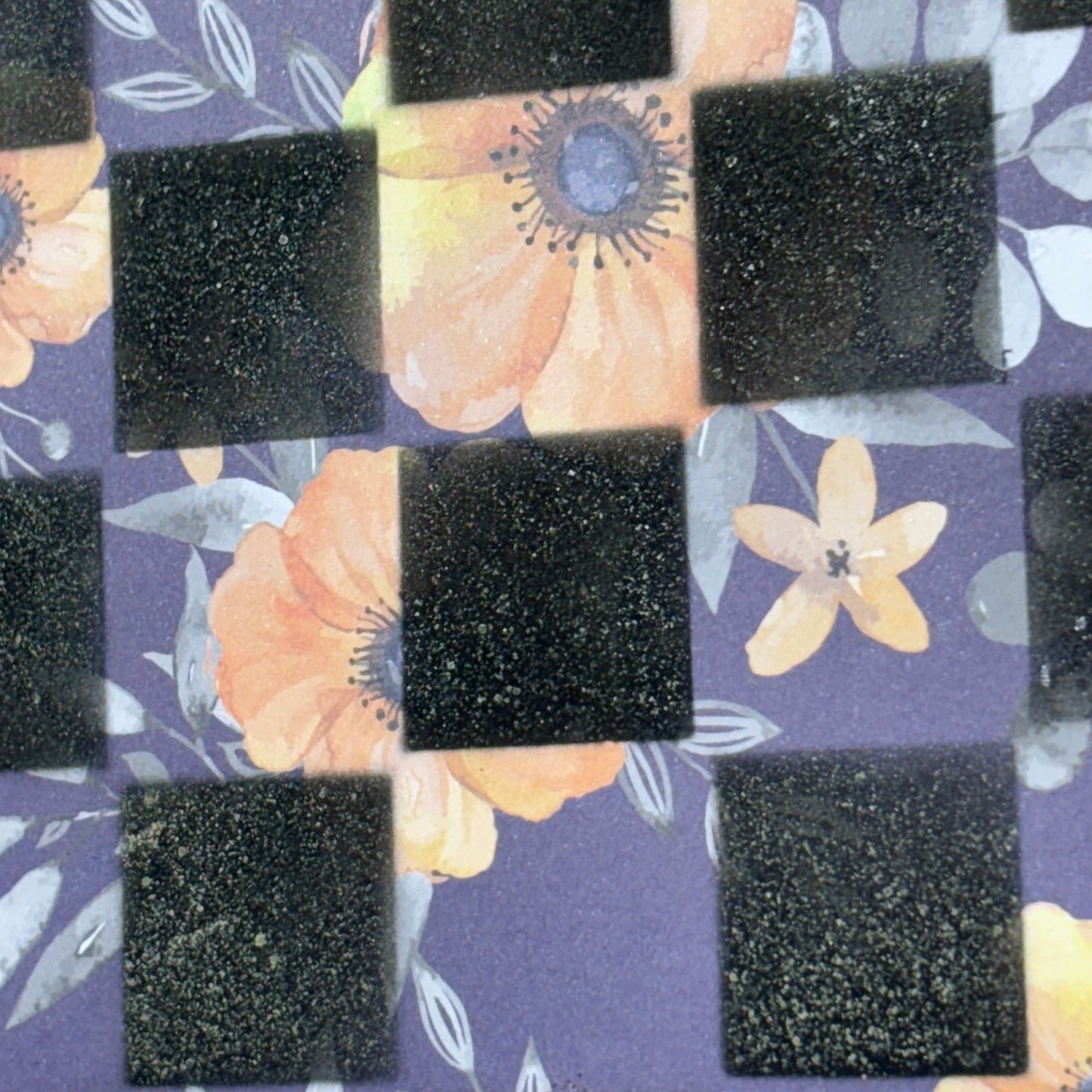 Yellow Flowers - Scrapbook Chess Board