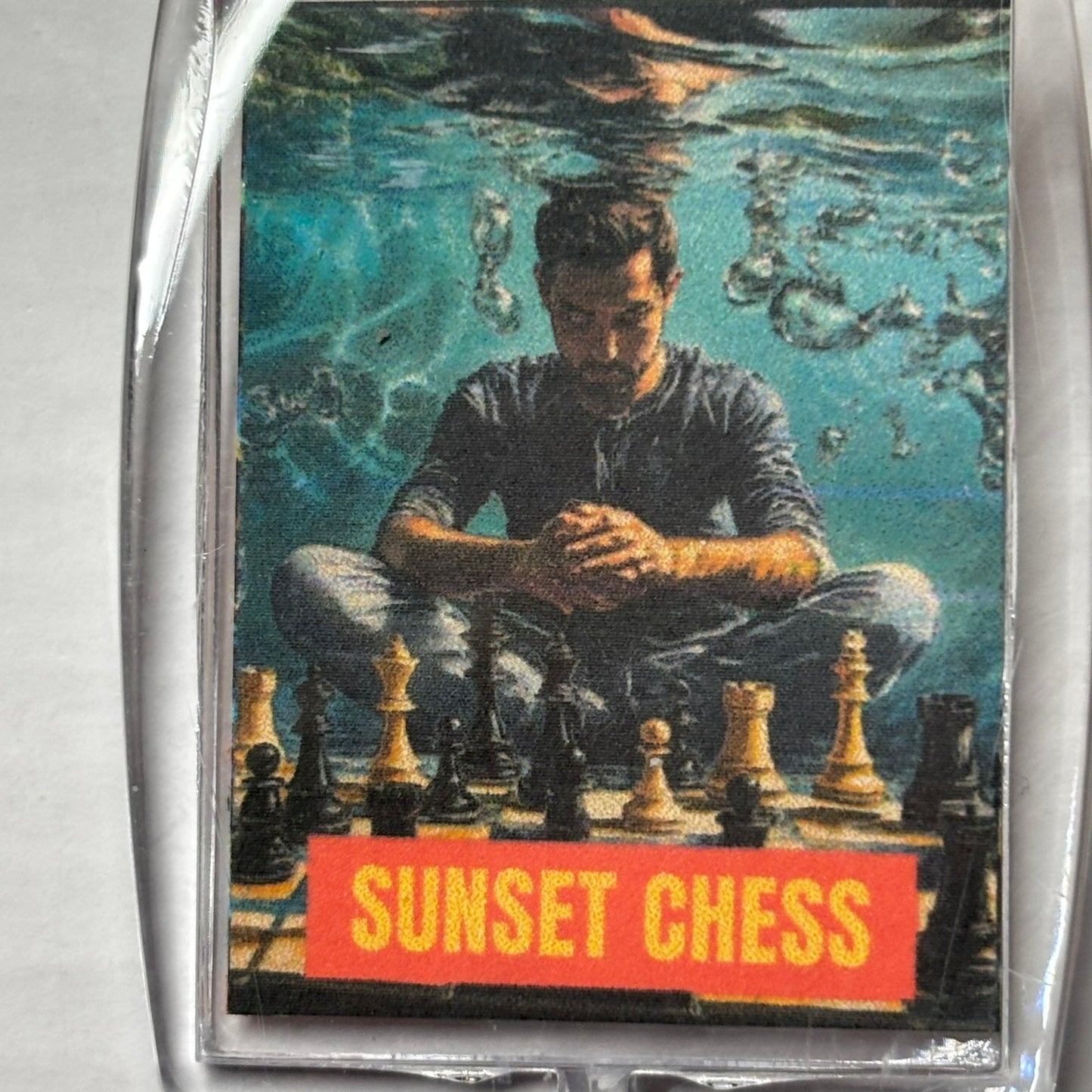 Underwater Play - Chess  Photo Keychain