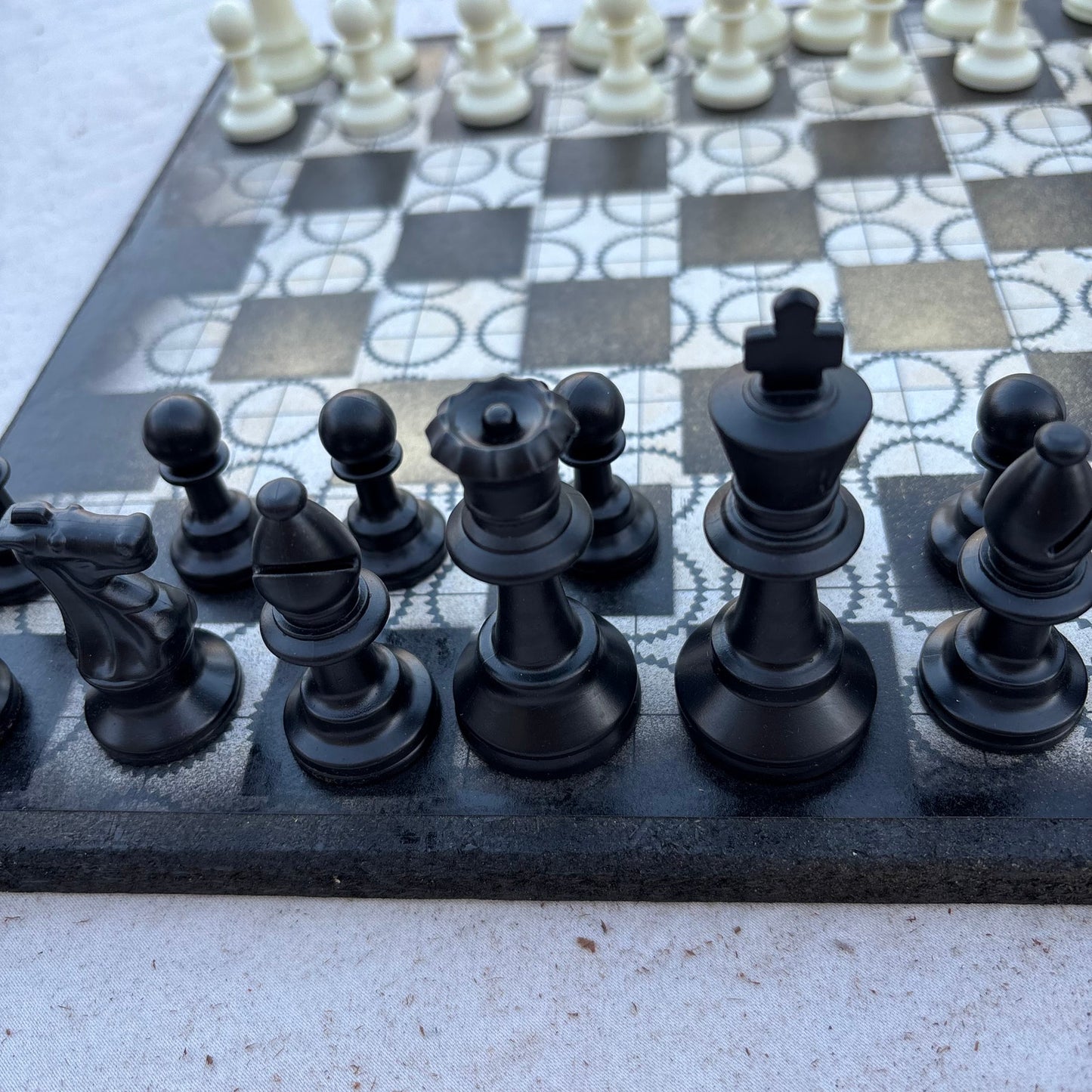 Golden Steampunk - Scrapbook Chess Set