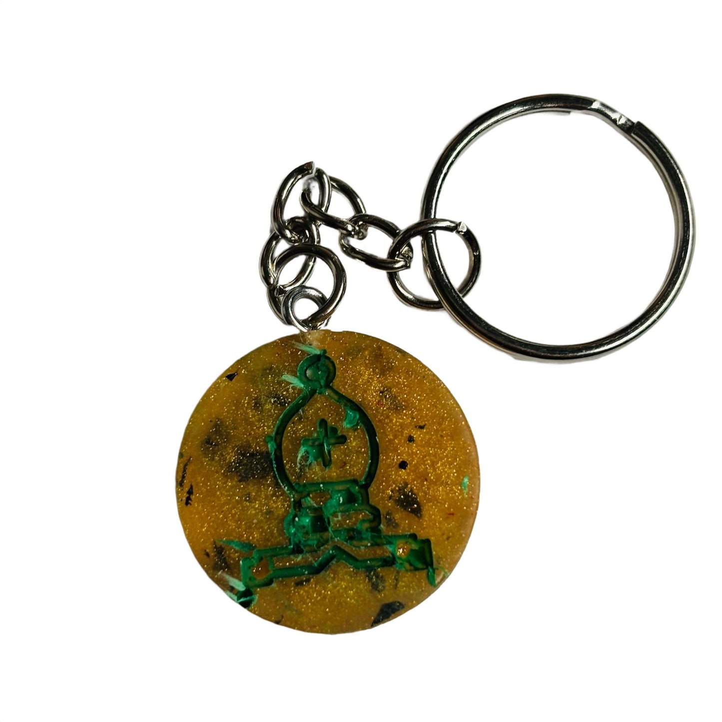 Royal Yellow Bishop - Handmade Resin Keychain