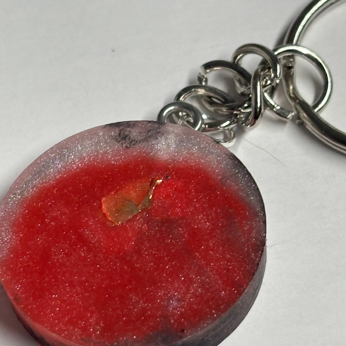 Red Mist King - Handmade Resin Keychain
