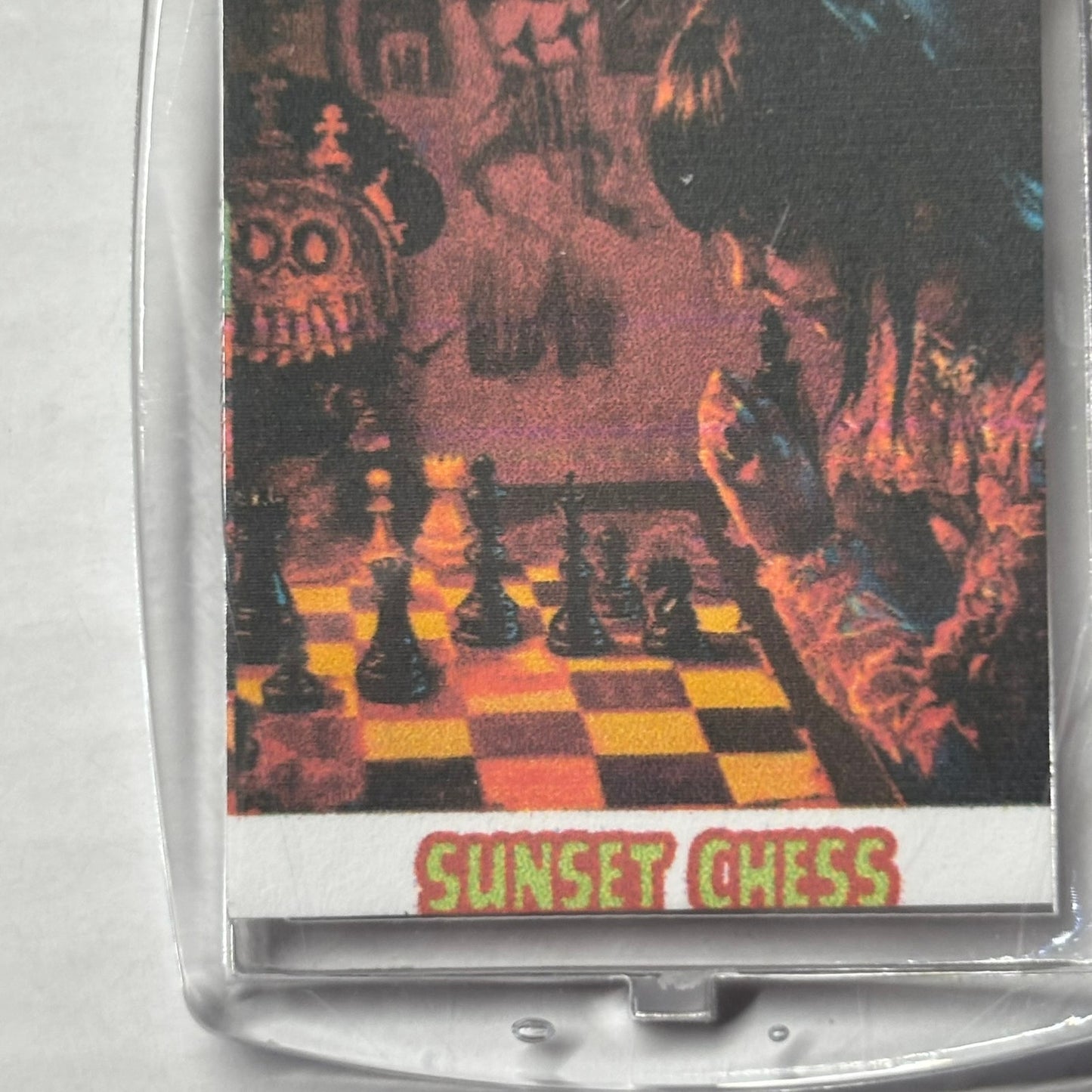 Late Night Study - Chess  Photo Keychain