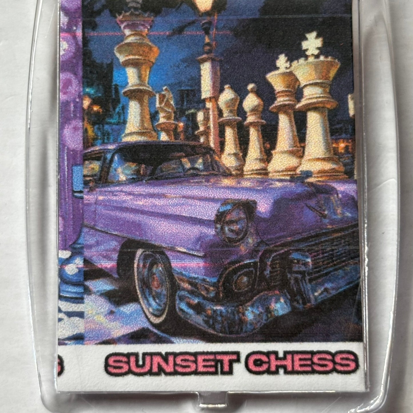 Purple Luxury - Chess  Photo Keychain