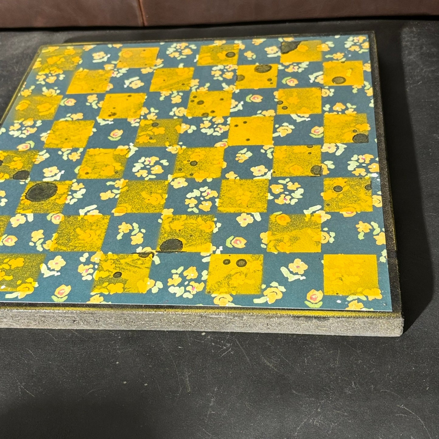 Sunflower Blue - Scrapbook Chess Board