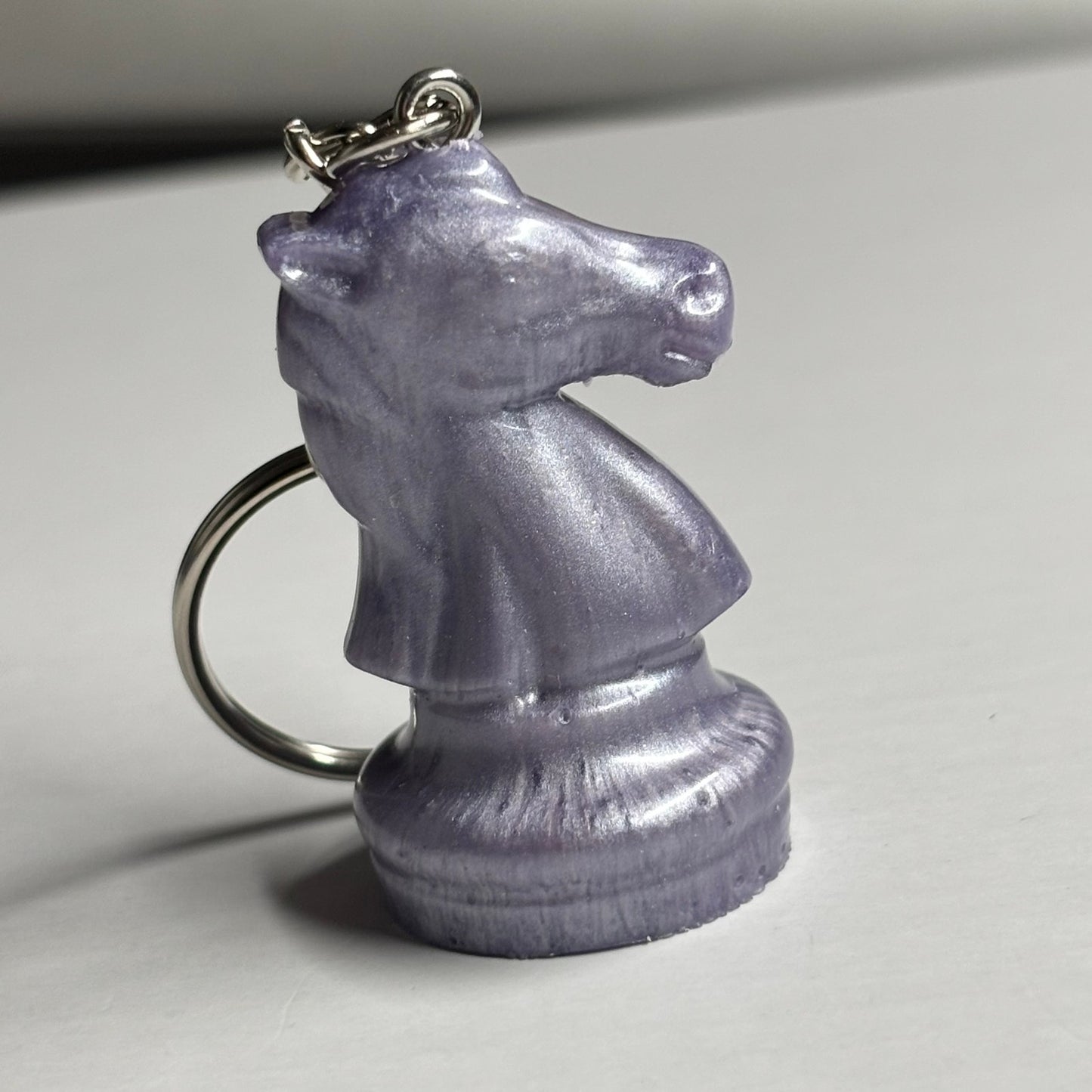 Midnight Purple Knight - Handmade Resin Keychain