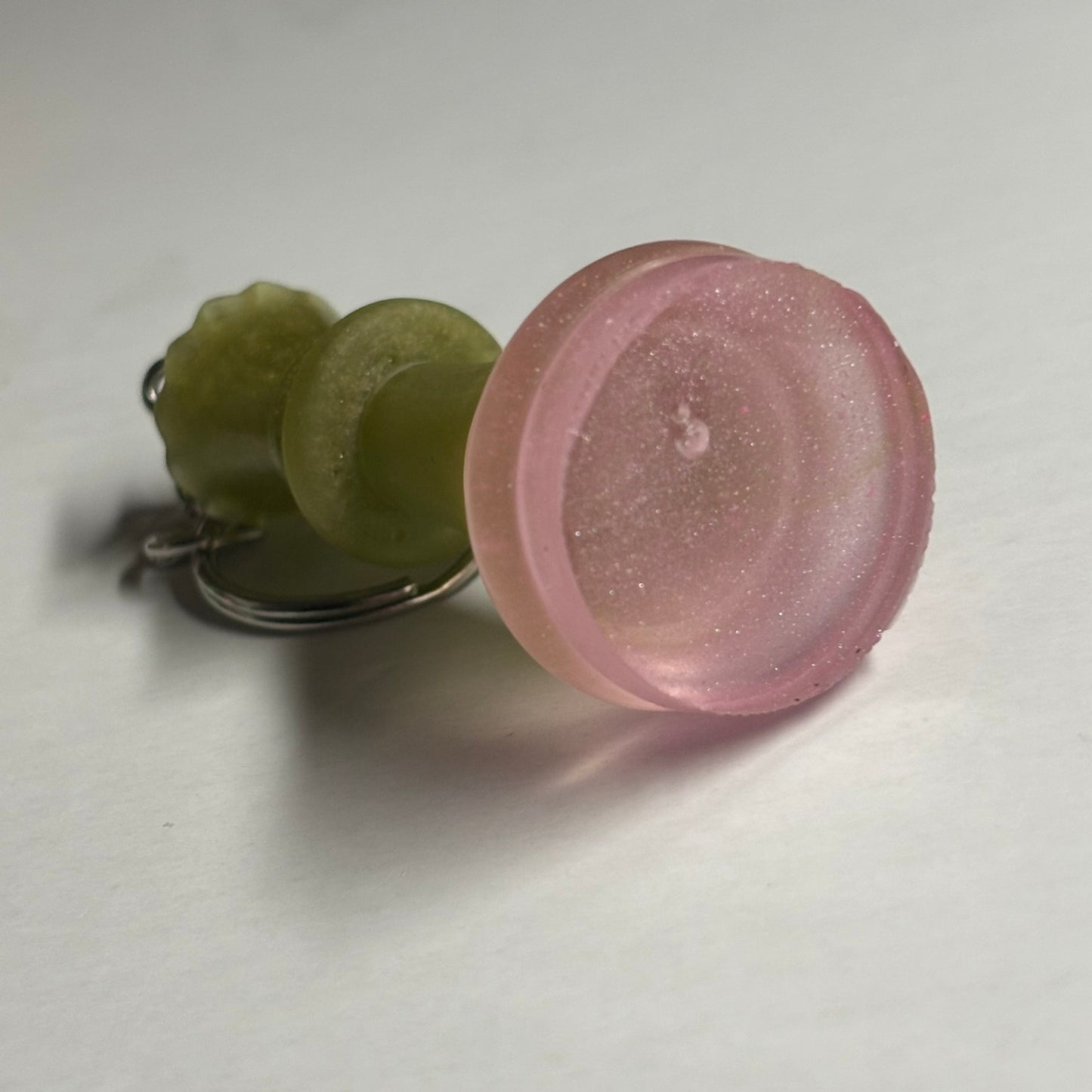 Pink Bottom Queen - Handmade Resin Keychain