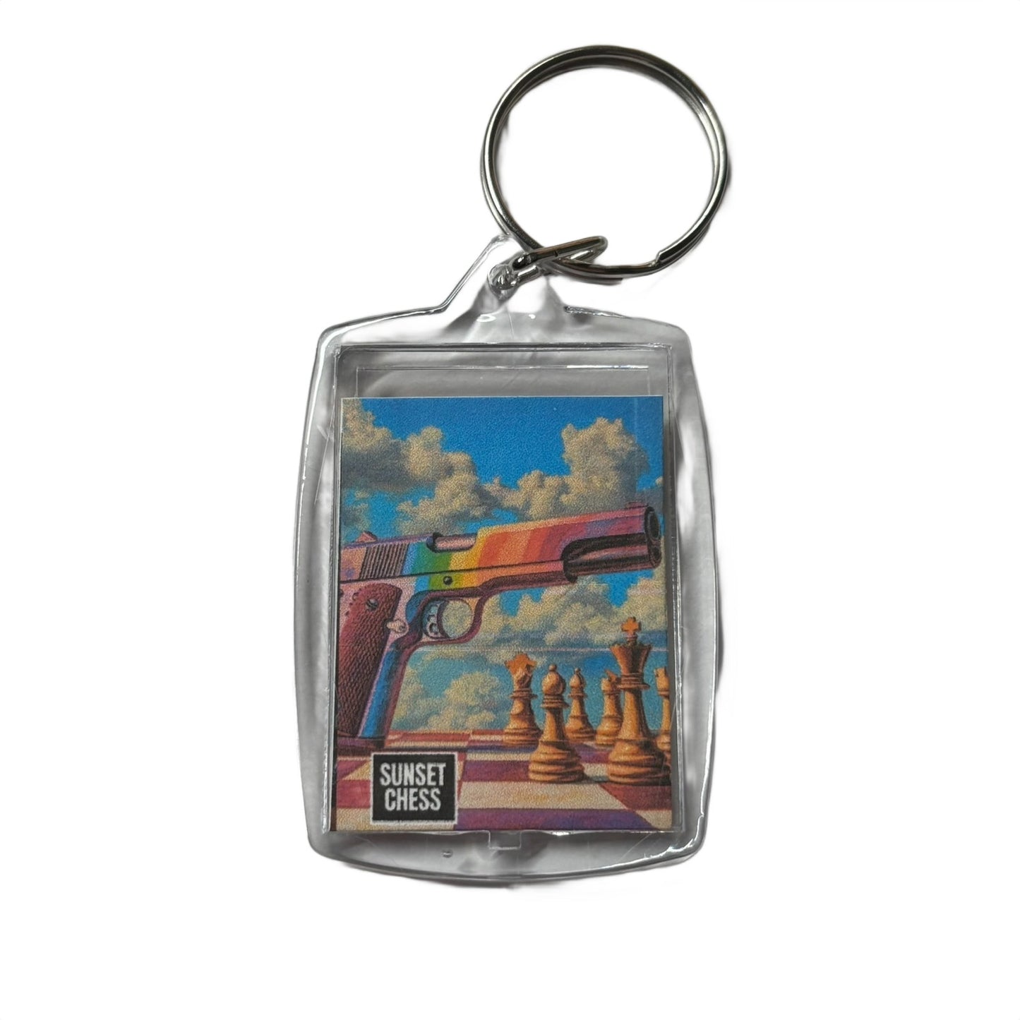 Rainbow Bang - Chess  Photo Keychain