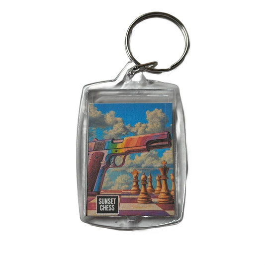 Rainbow Bang - Chess  Photo Keychain