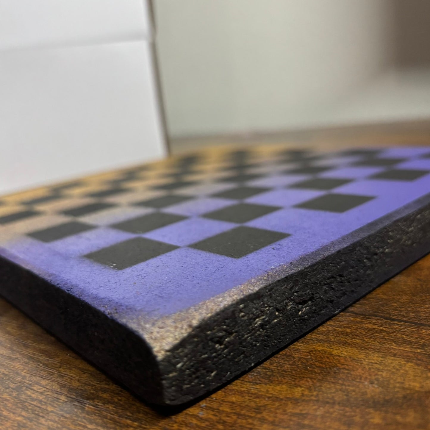Purple Yellow - Painted Double Sided Chess Board
