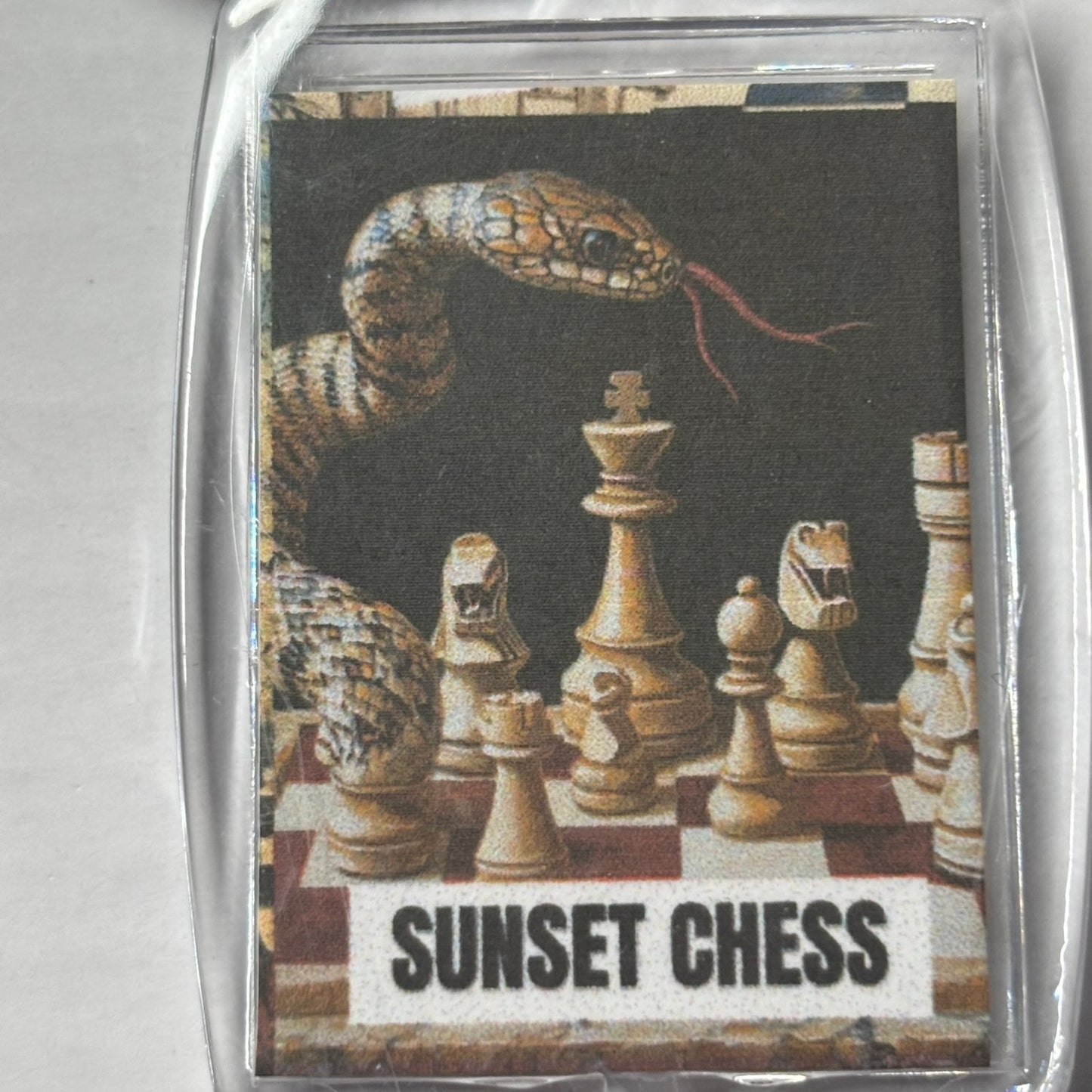Hissing Snake - Chess  Photo Keychain