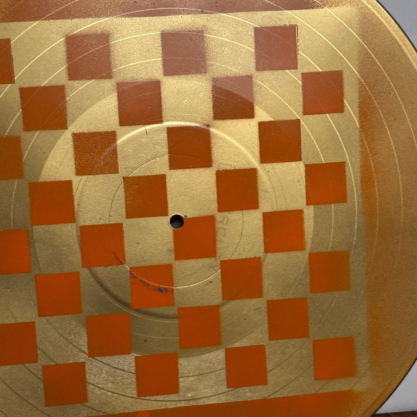 Golden Orange - Vinyl Chess Board