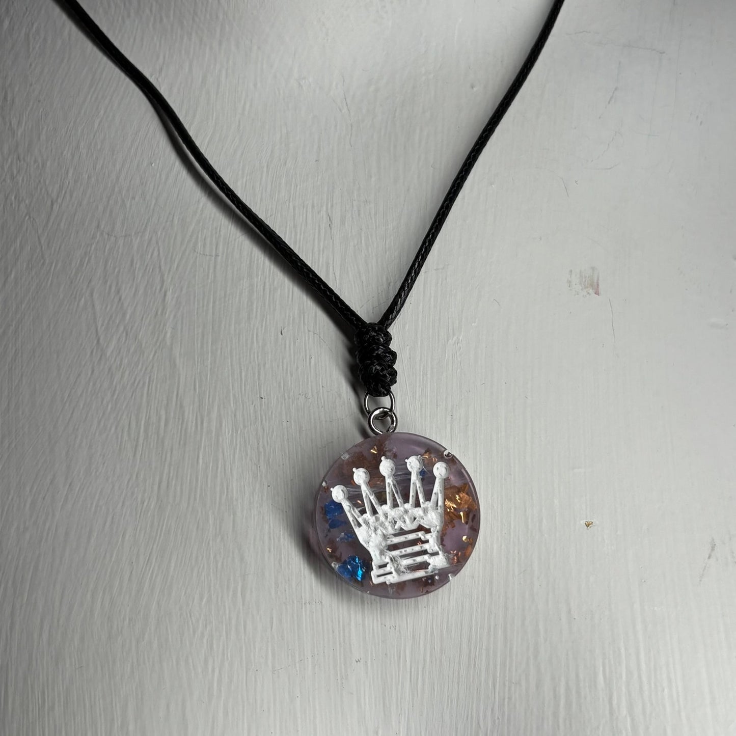 Supreme Queen - Handmade Resin Chess Necklace