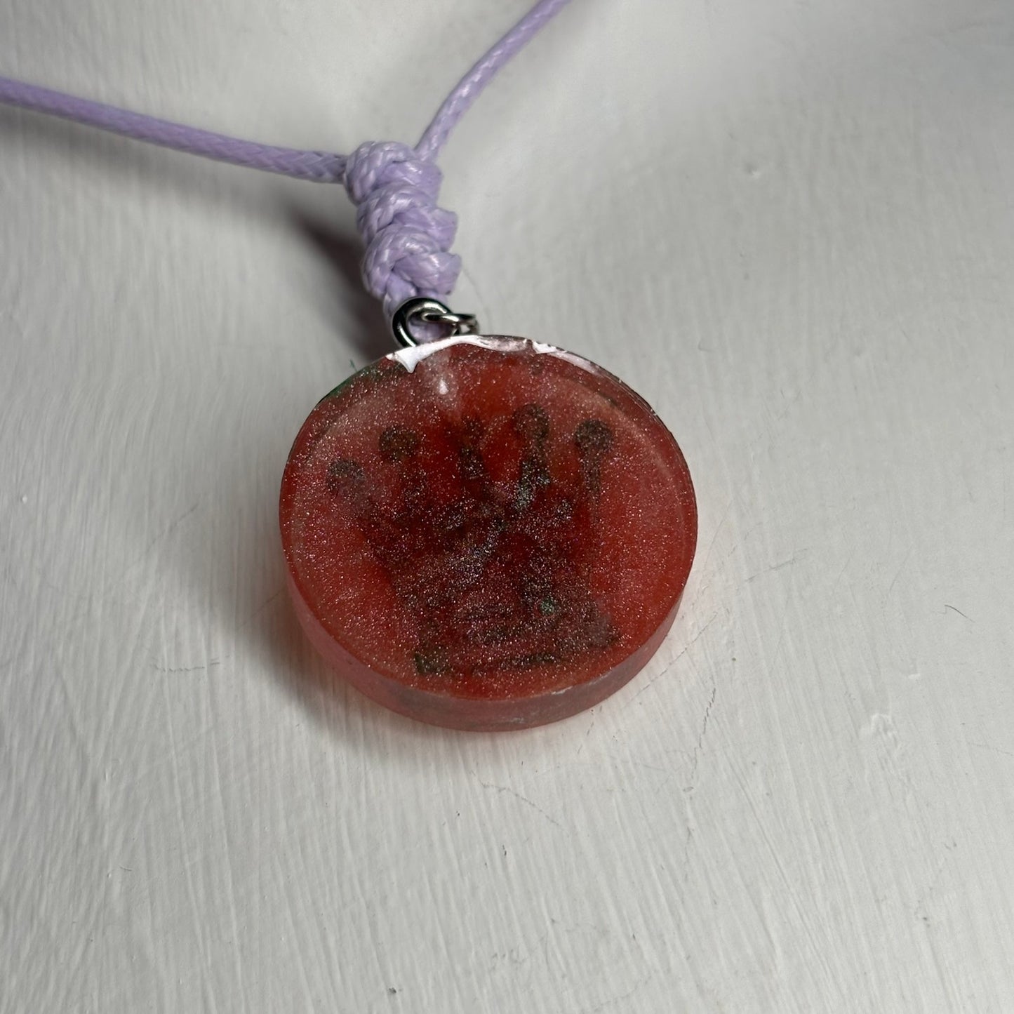 Retro Queen - Handmade Resin Chess Necklace