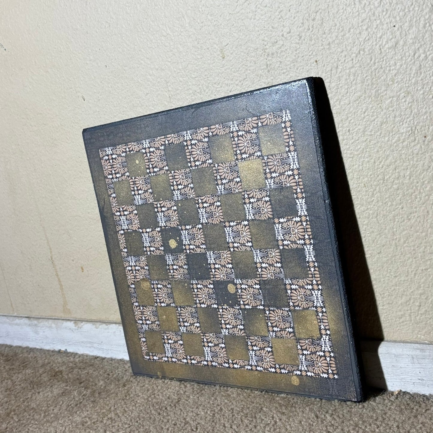 Classy Gold - Scrapbook Chess Board