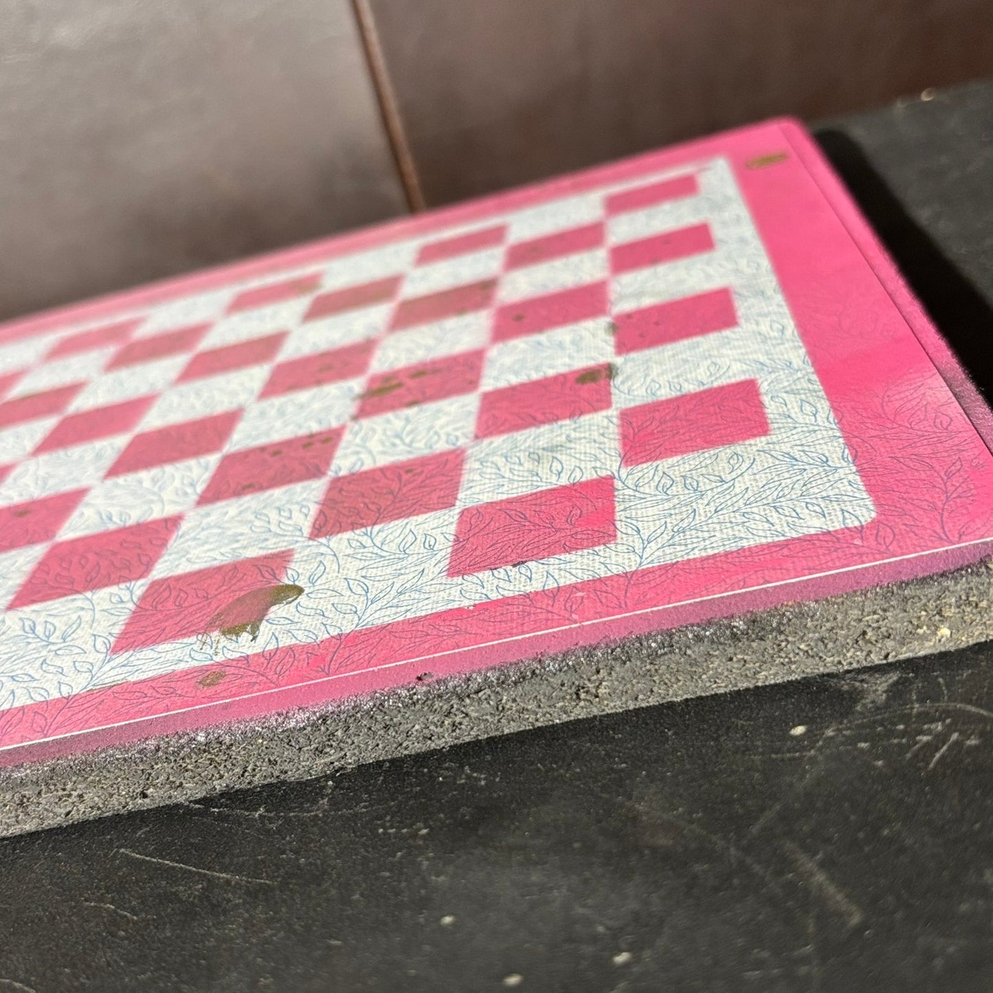 Classic Pink - Scrapbook Chess Board