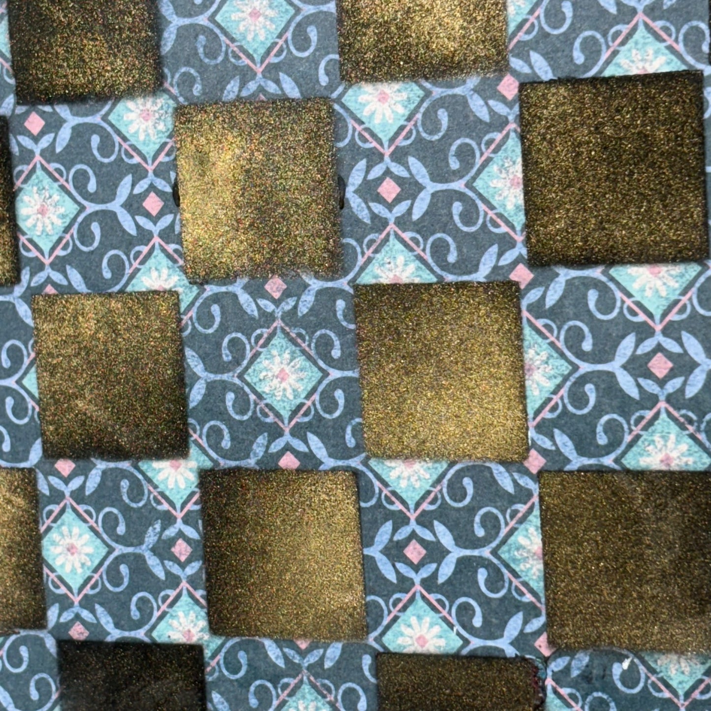 Aqua Blue - Scrapbook Chess Board