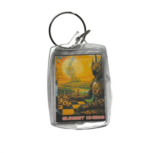 Yellow Fields - Chess  Photo Keychain