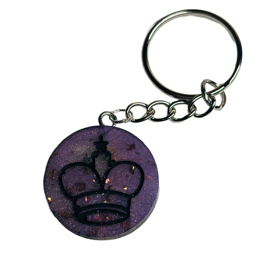 Castle Purple King - Handmade Resin Keychain