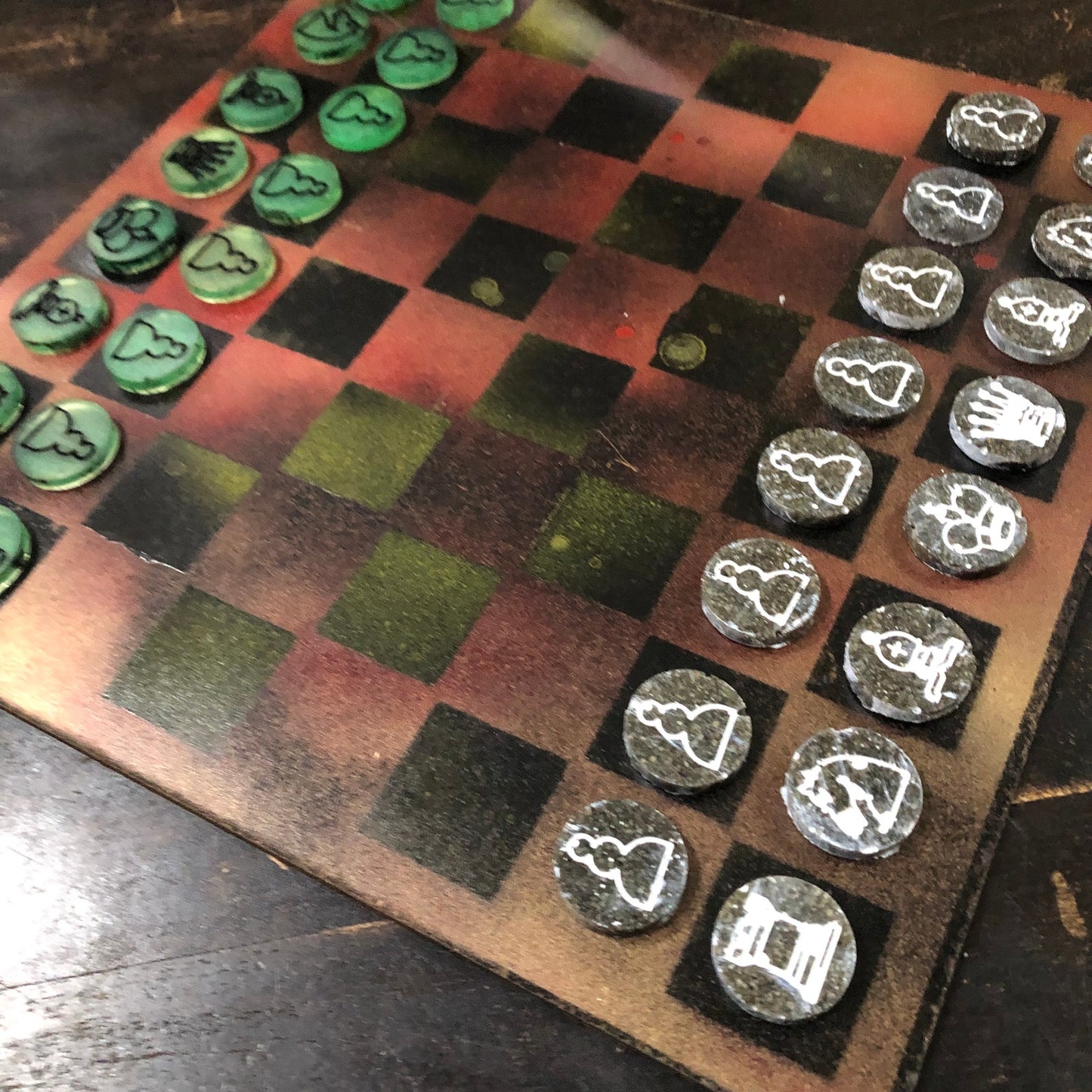 Toxic War - Painted Chess Set