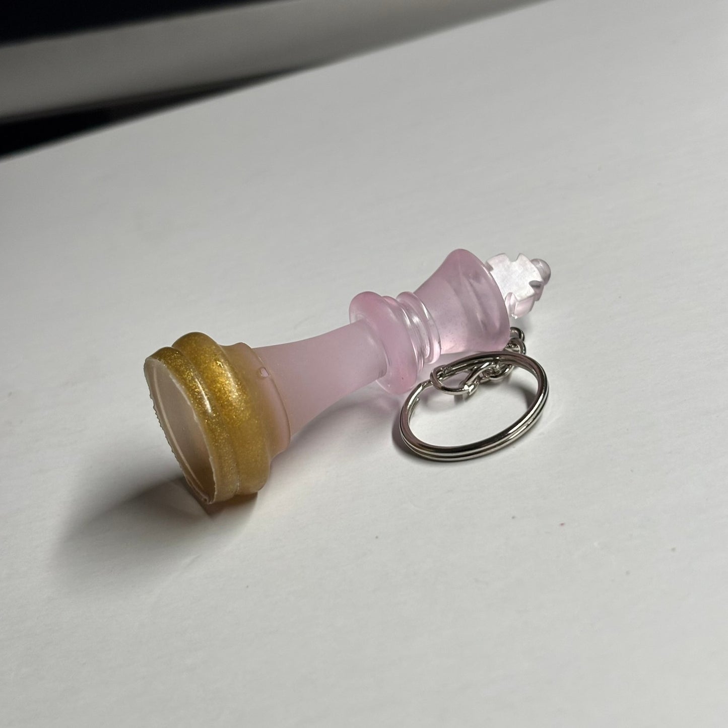 Splendid Pink King - Handmade Resin Keychain