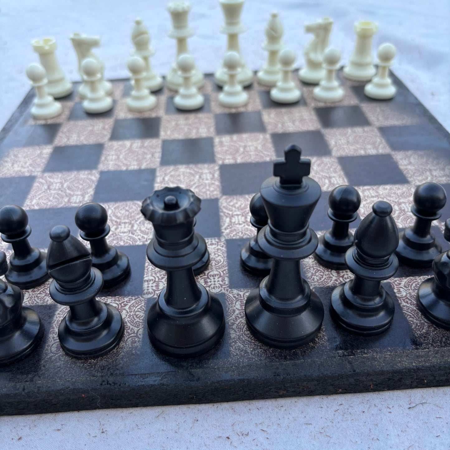 Vintage Brown - Scrapbook Chess Set