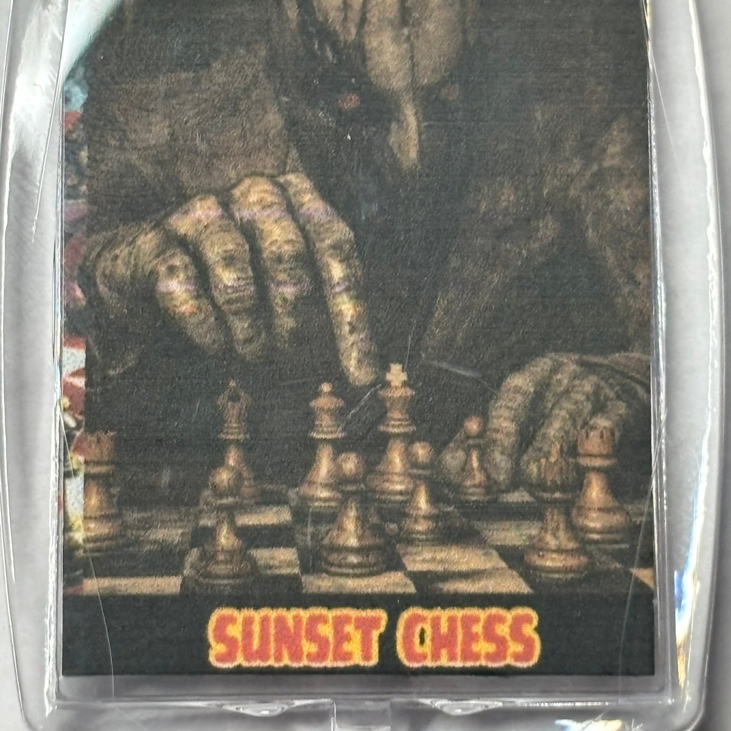 Dark Man - Chess  Photo Keychain