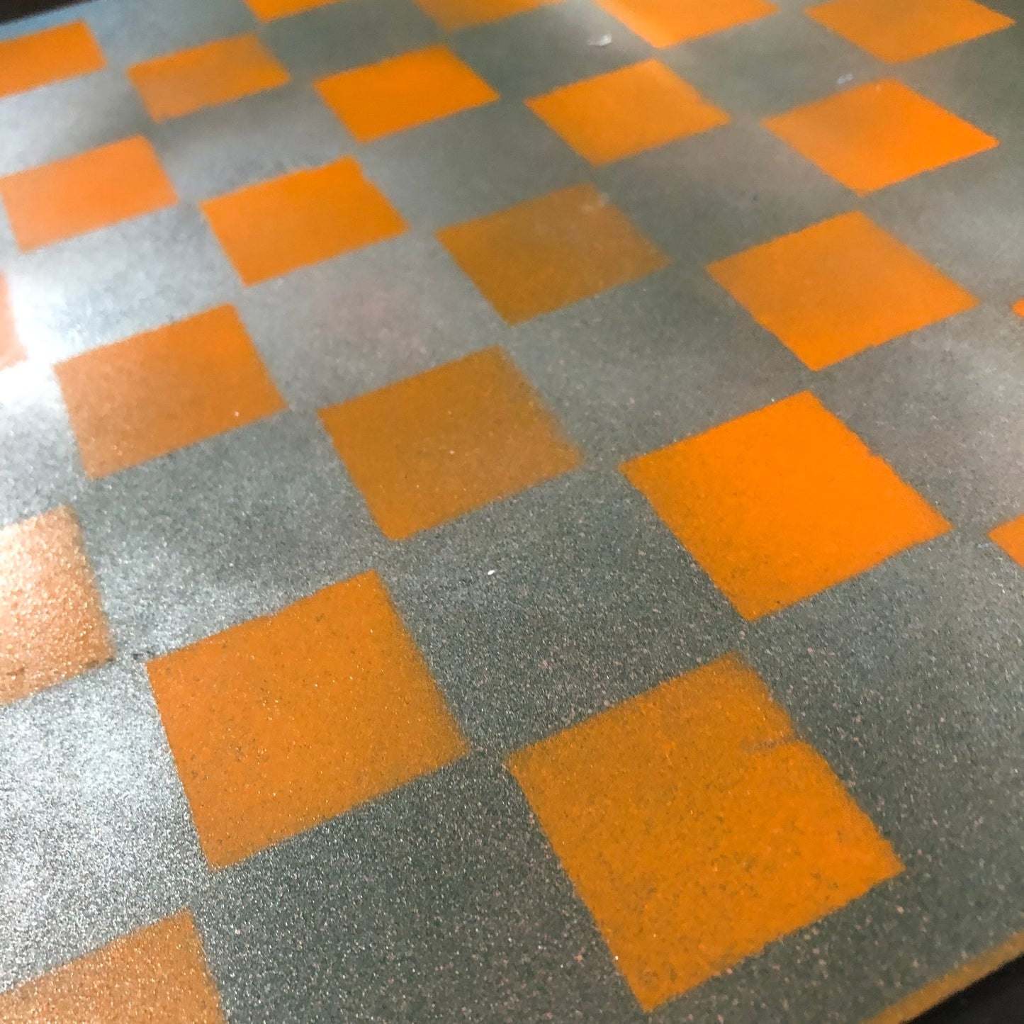 Rustic Orange - Painted Chess Set