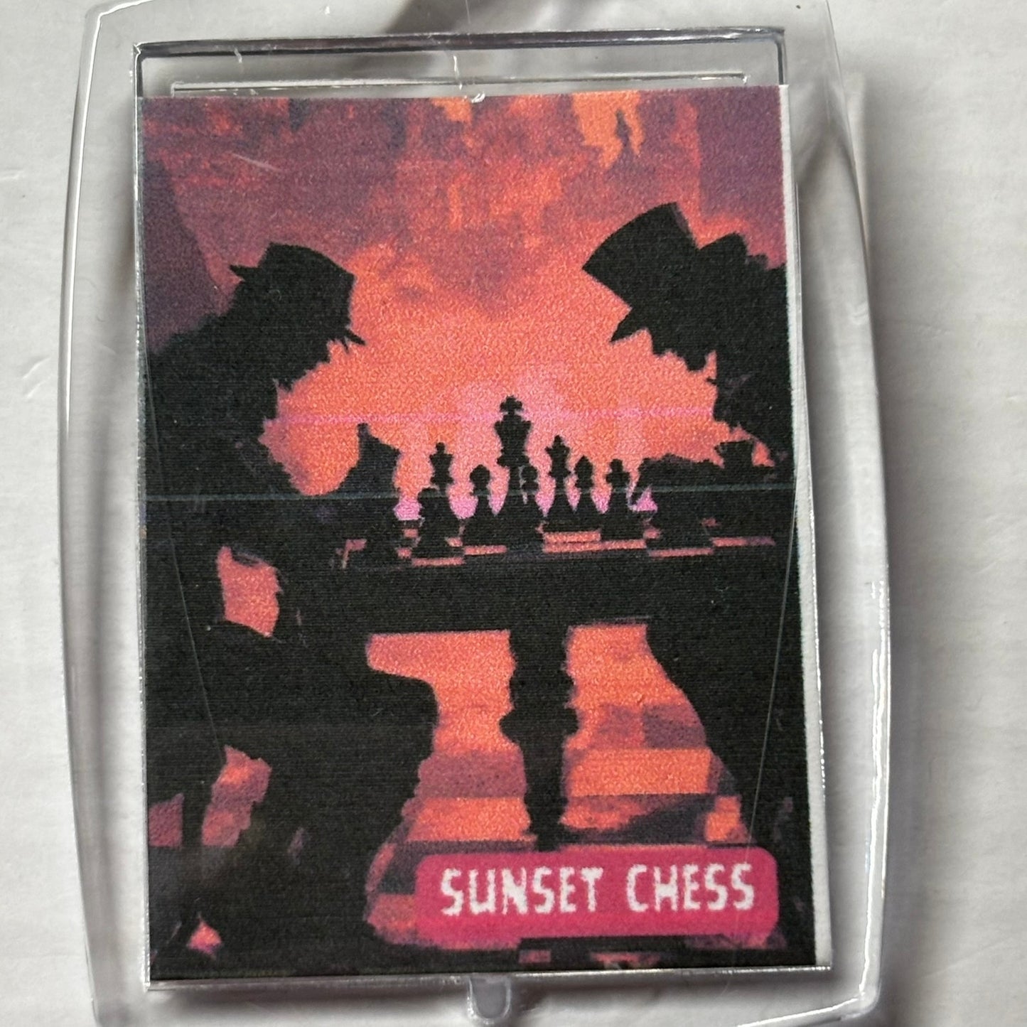 The Table - Chess  Photo Keychain