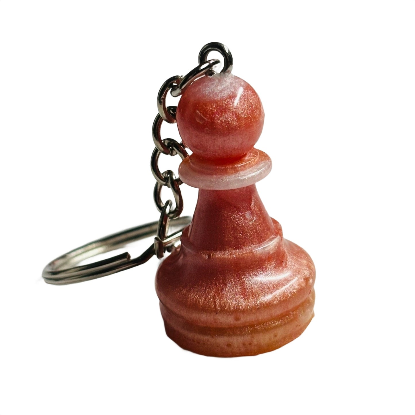 Peach Pink Pawn - Handmade Resin Keychain