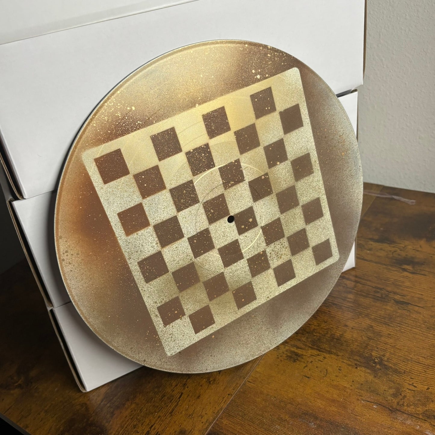 Champagne Gold - Vinyl Chess Board