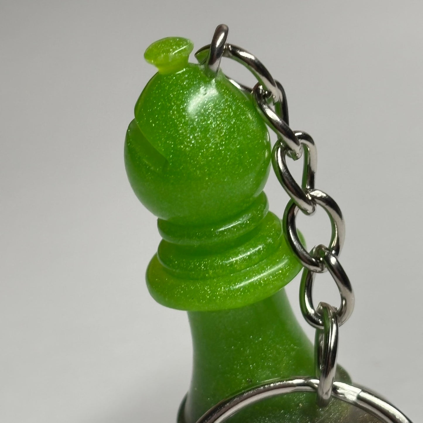 Green Vintage Bishop - Handmade Resin Keychain