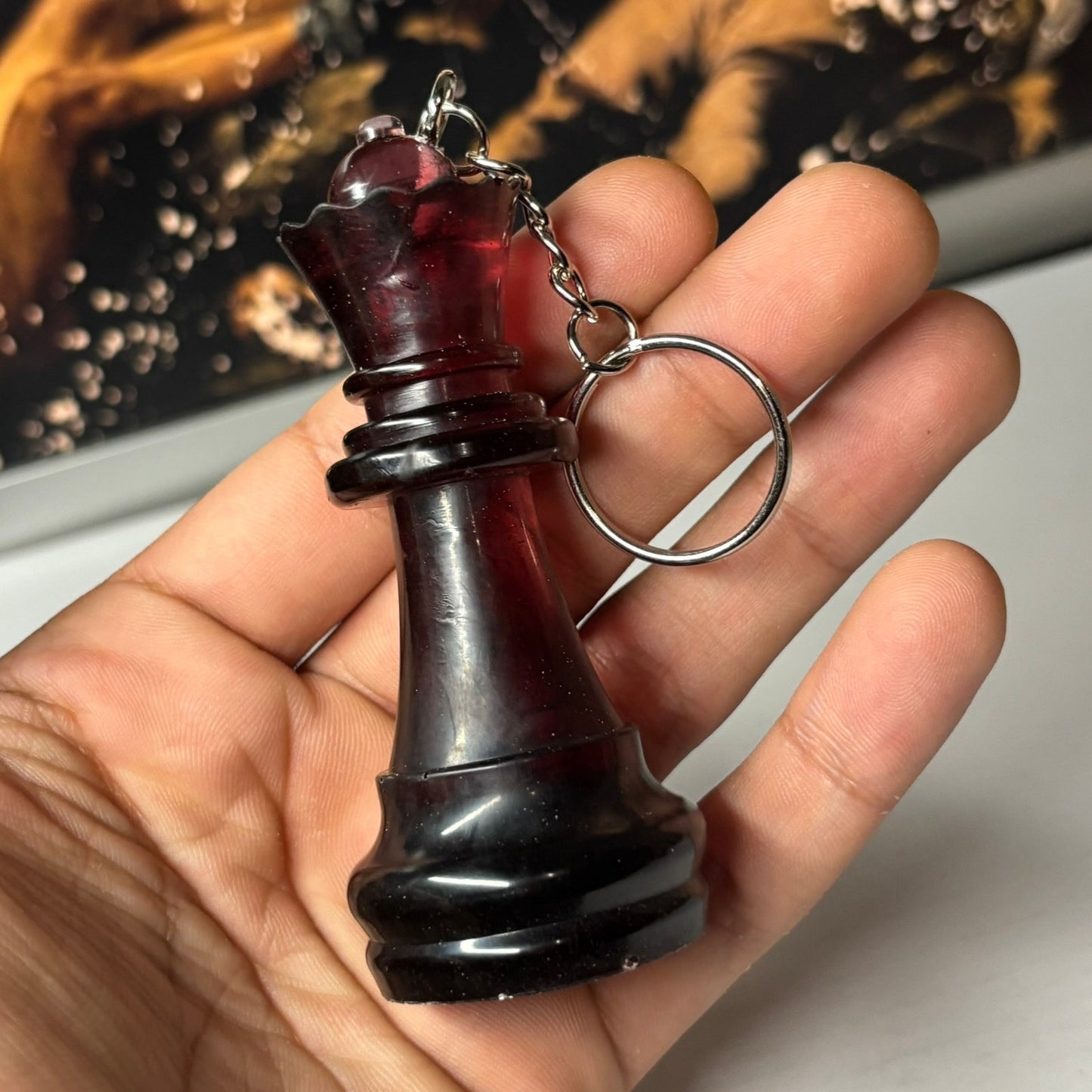 Widows Queen - Handmade Resin Keychain - Large Edition