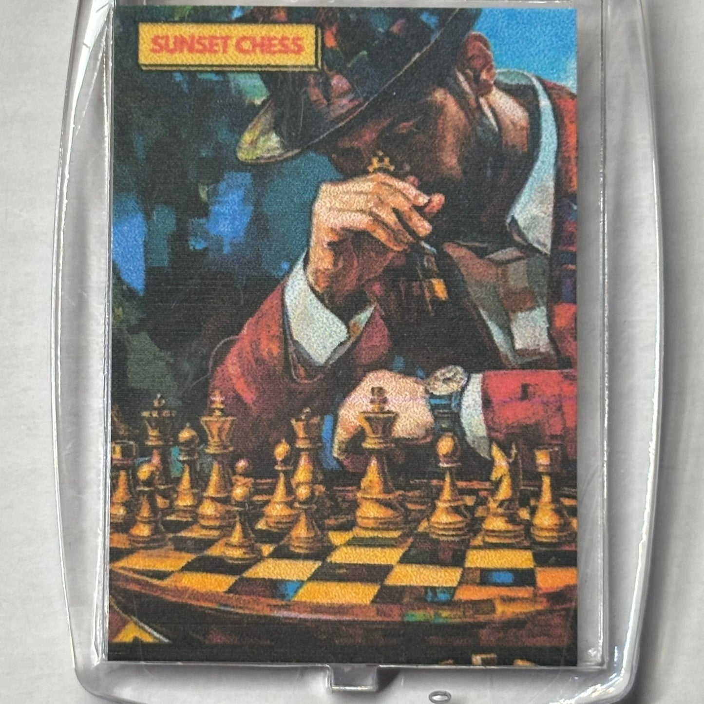 Tux Man - Chess  Photo Keychain