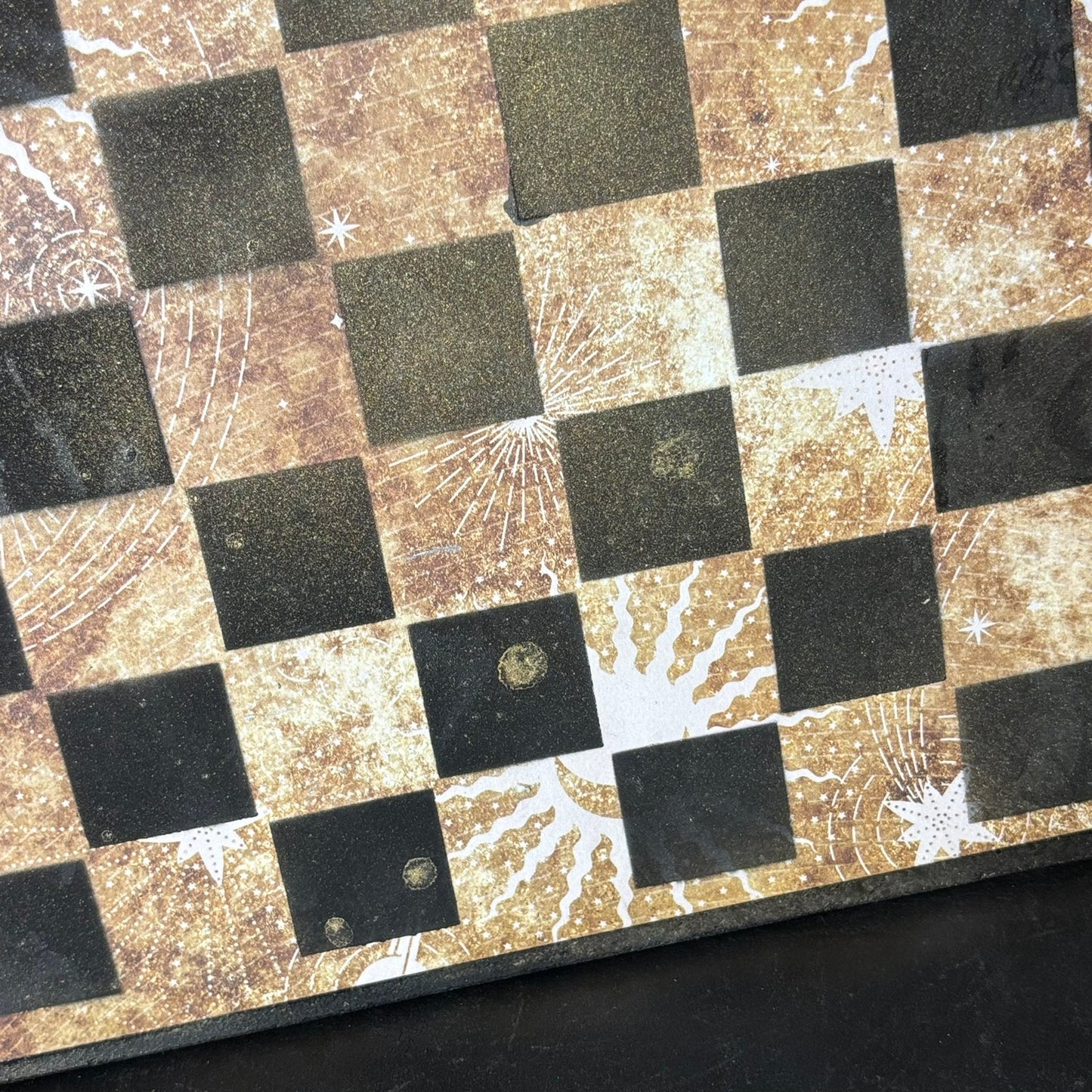 Golden Sun - Scrapbook Chess Board